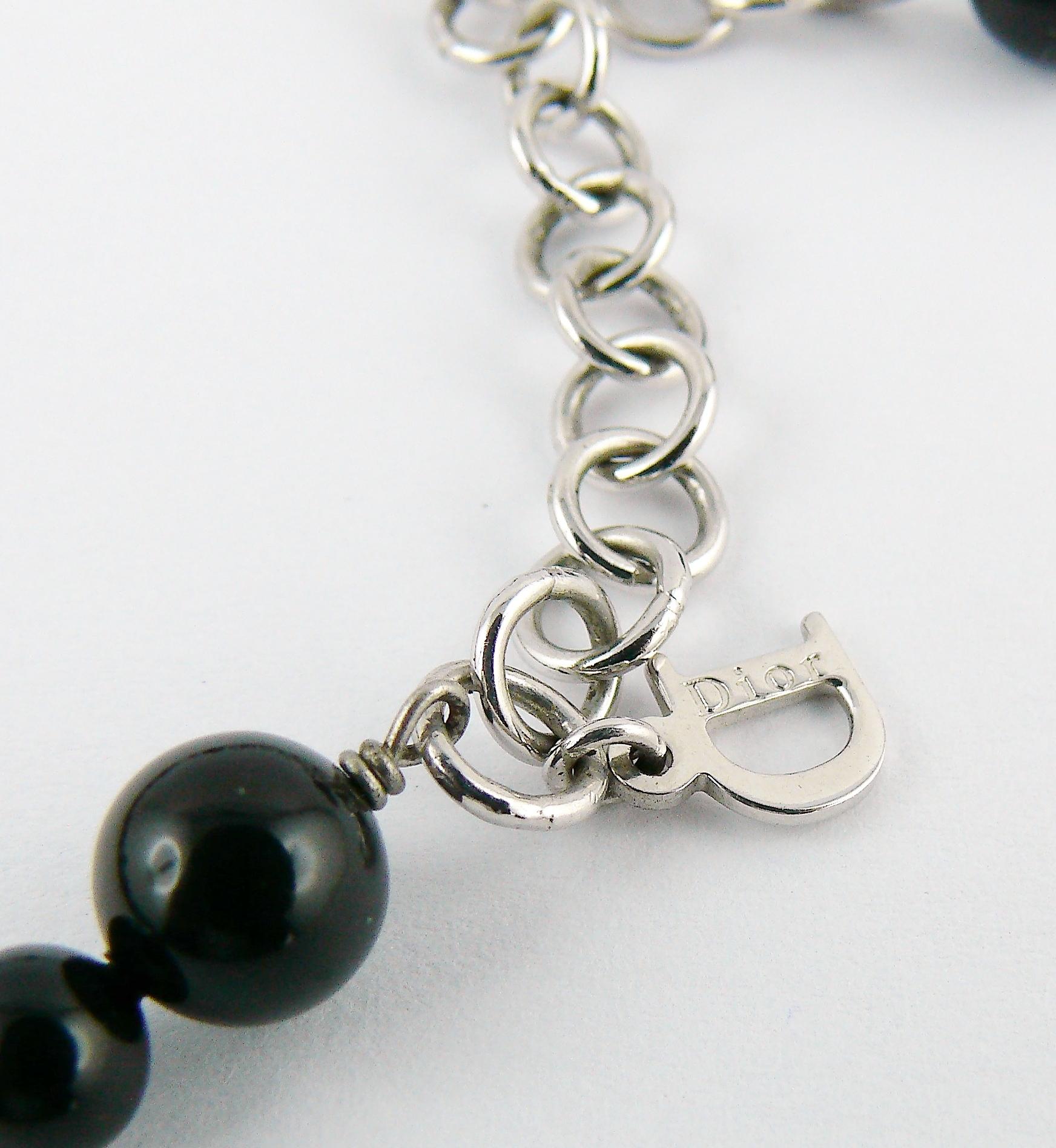 Christian Dior Beaded Choker Necklace 4