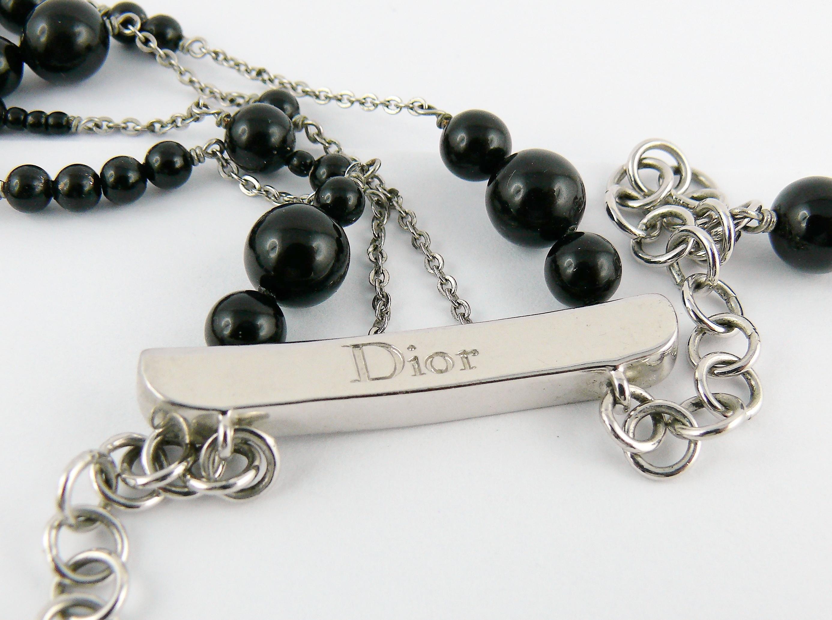 Christian Dior Beaded Choker Necklace 5