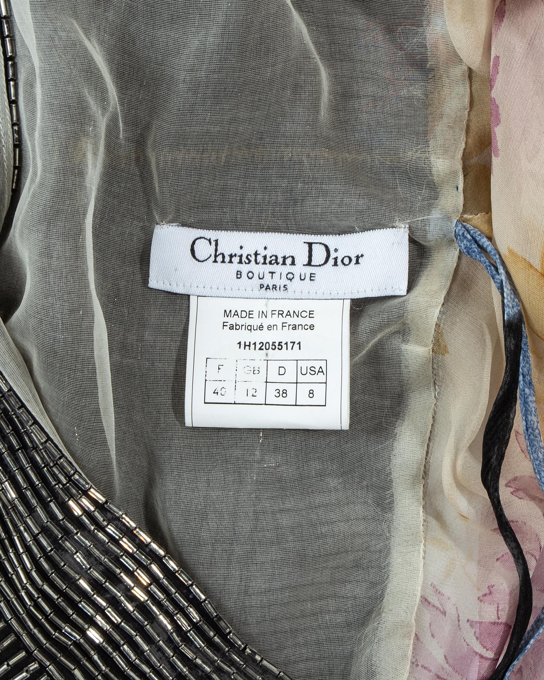 Christian Dior by John Galliano beaded silk evening vest, fw 2001 5