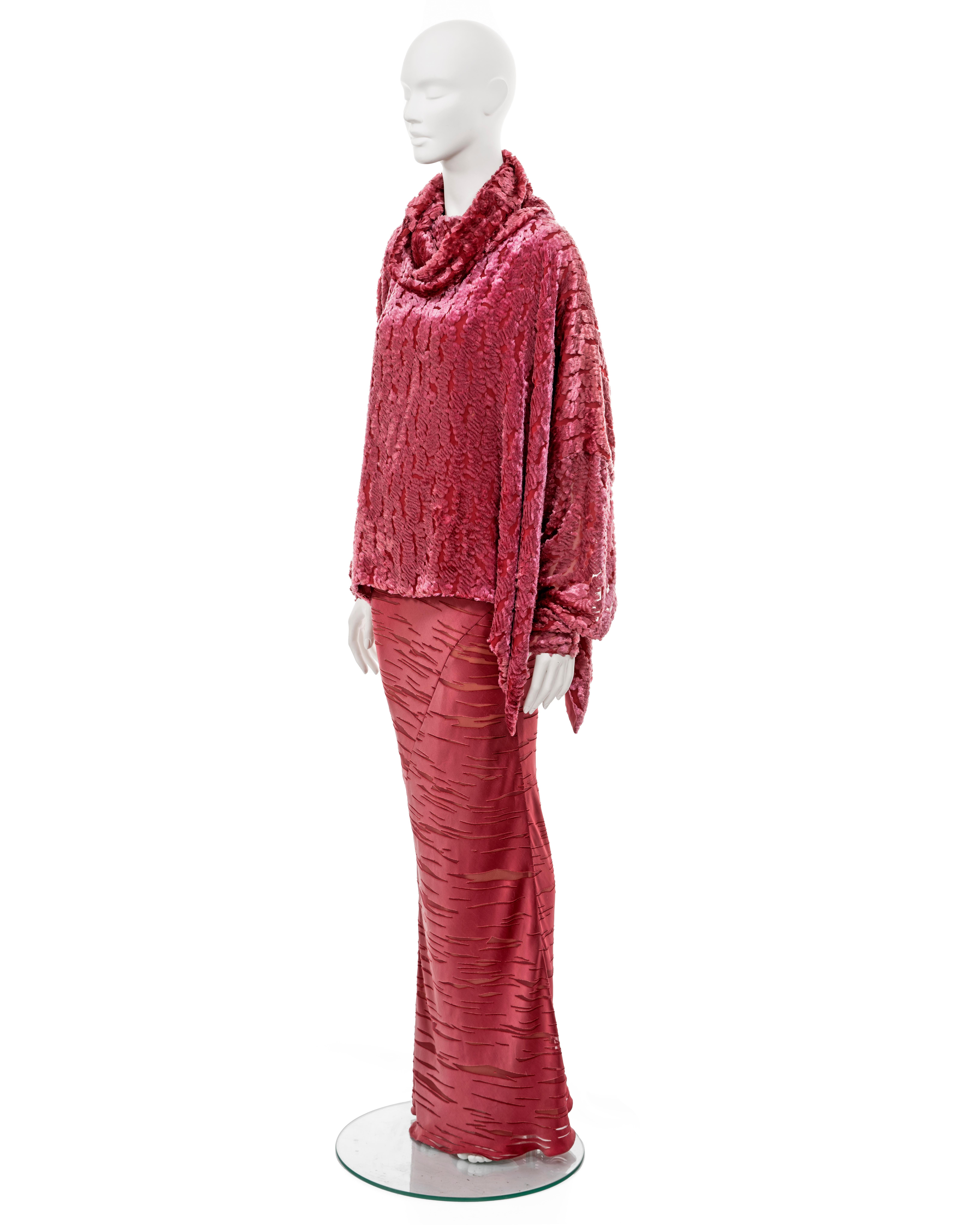 Christian Dior by John Galliano bias cut evening dress and sweater, fw 2000 2