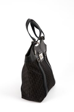 Christian Dior by John Galliano Black and Brown “Street Chic” Tote Bag