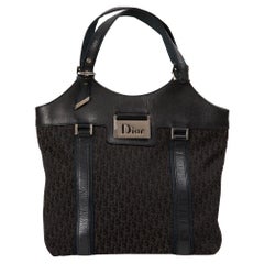 Christian Dior for John Galliano Schwarz und Brown Street Chic Tote Bag