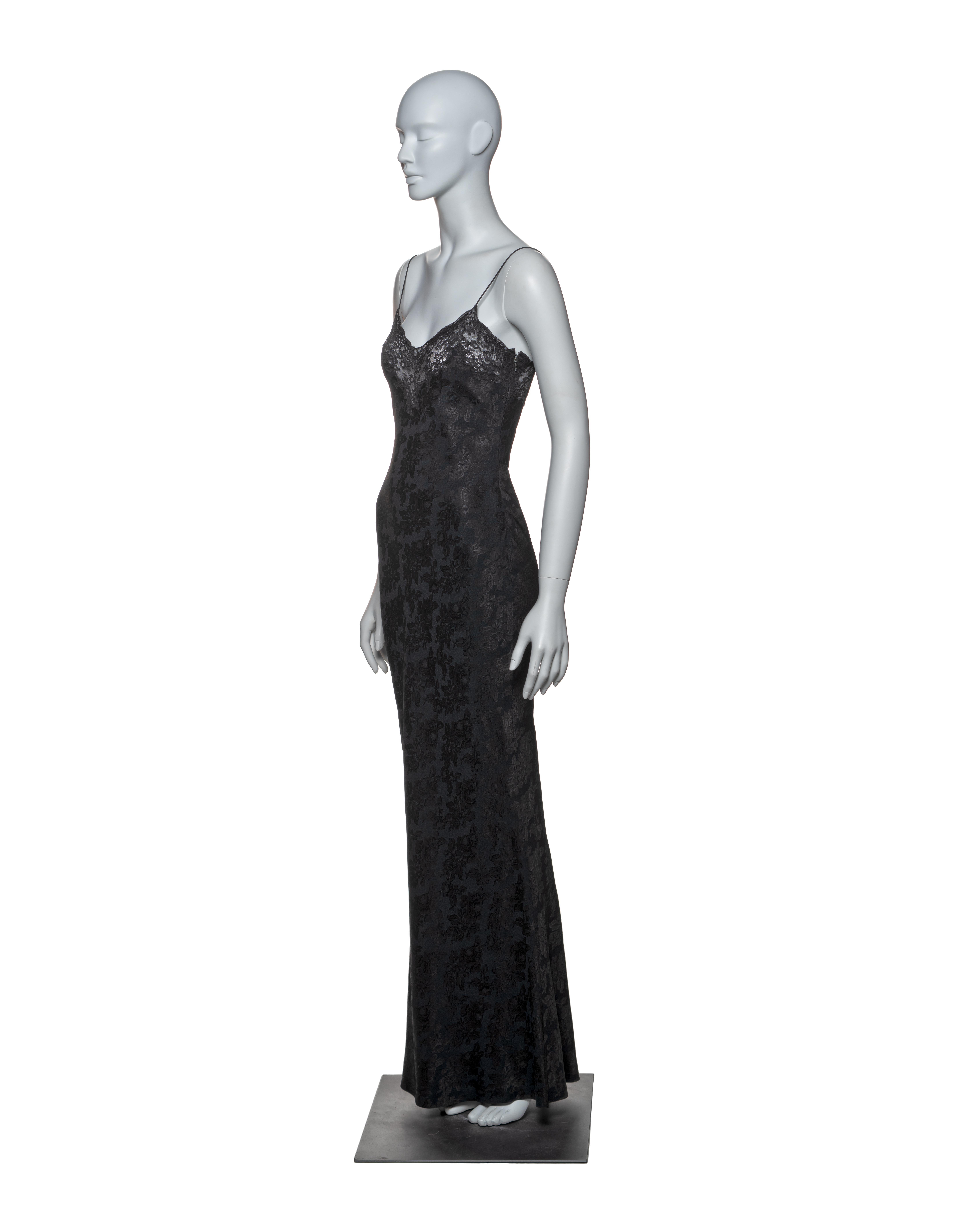 Christian Dior by John Galliano Black Jacquard Coat & Dress Ensemble, FW 1998 13