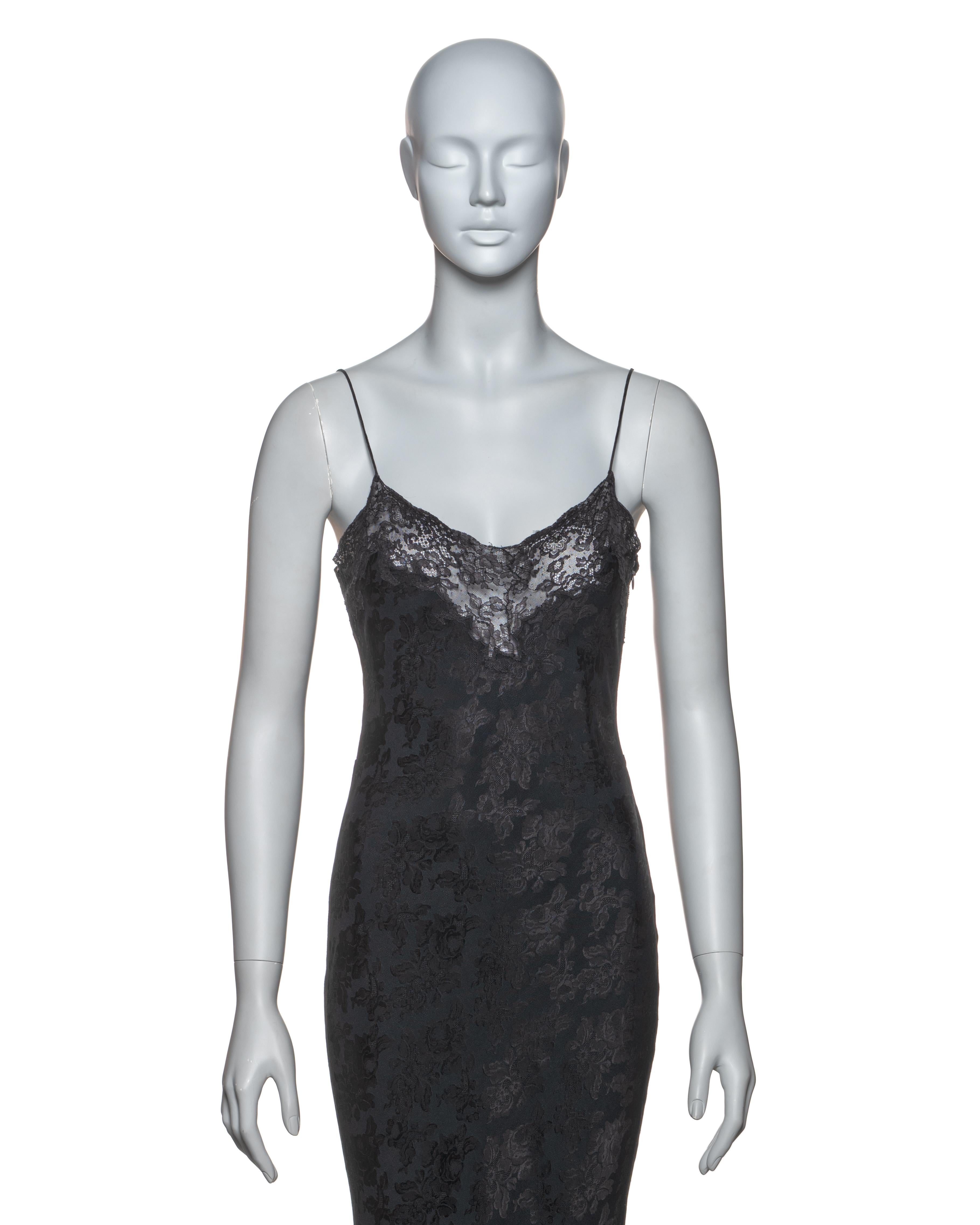 Christian Dior by John Galliano Black Jacquard Coat & Dress Ensemble, FW 1998 4