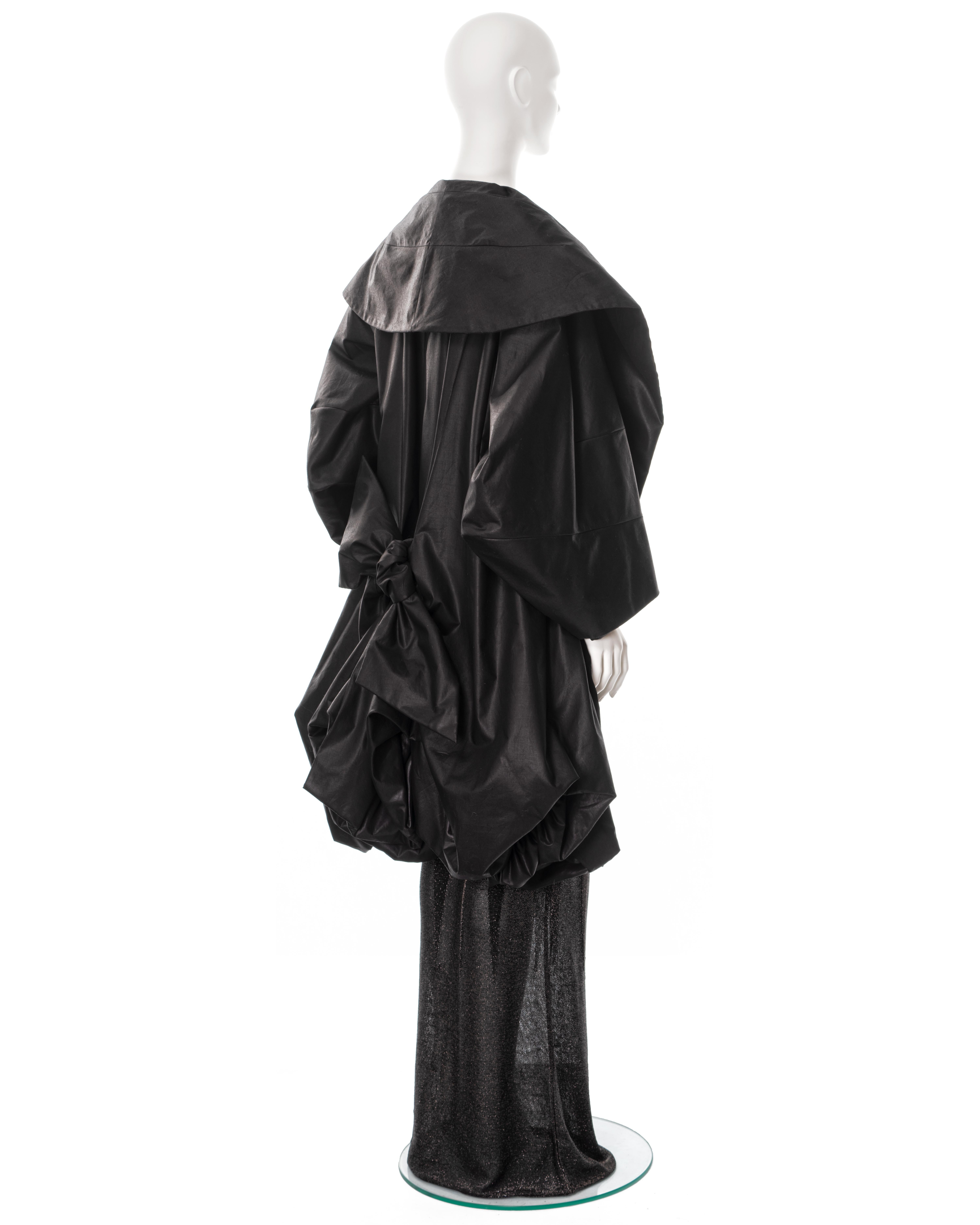 Christian Dior by John Galliano black lurex evening dress and coat, ss 1999 For Sale 6