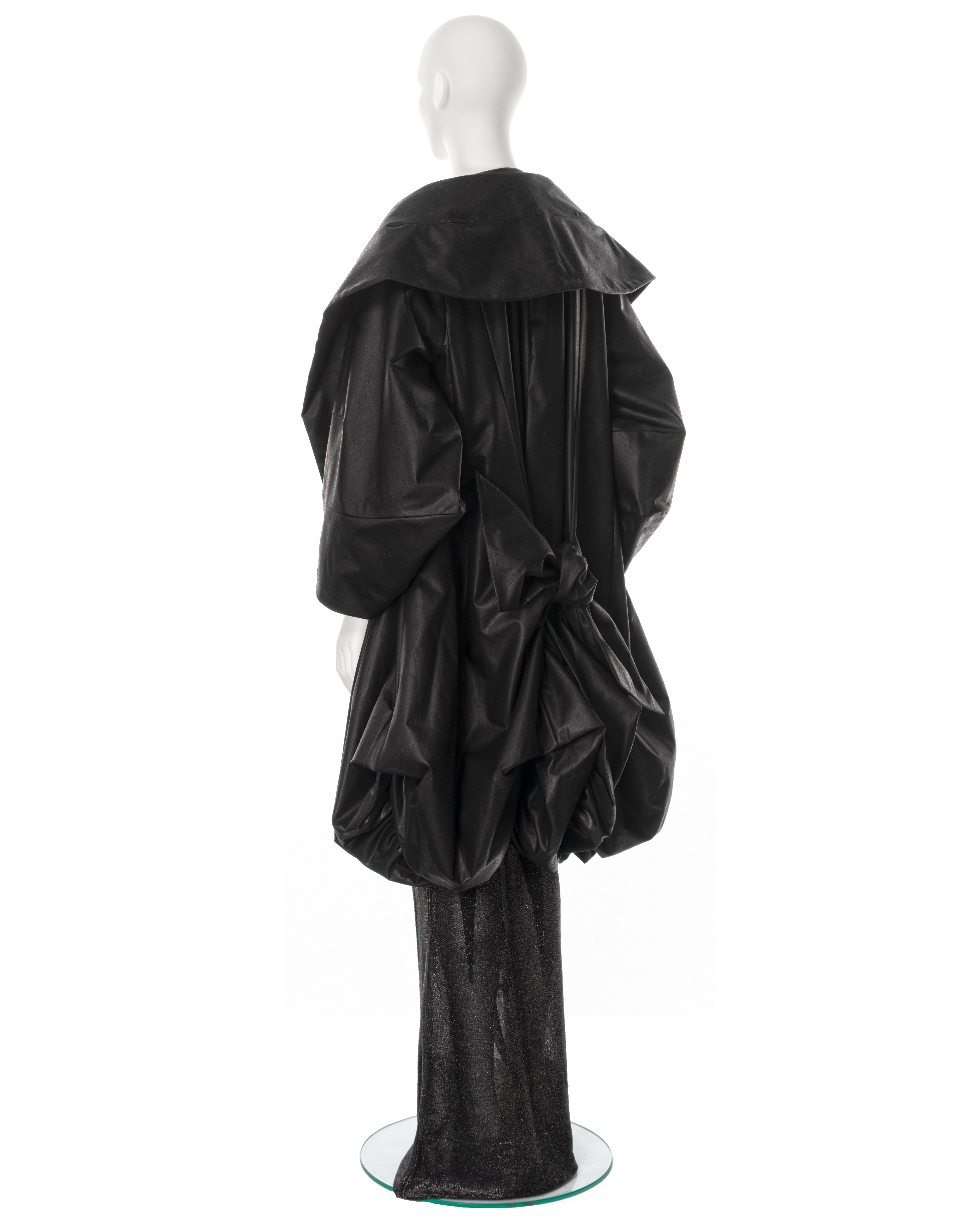Christian Dior by John Galliano black lurex evening dress and coat, ss 1999 For Sale 14