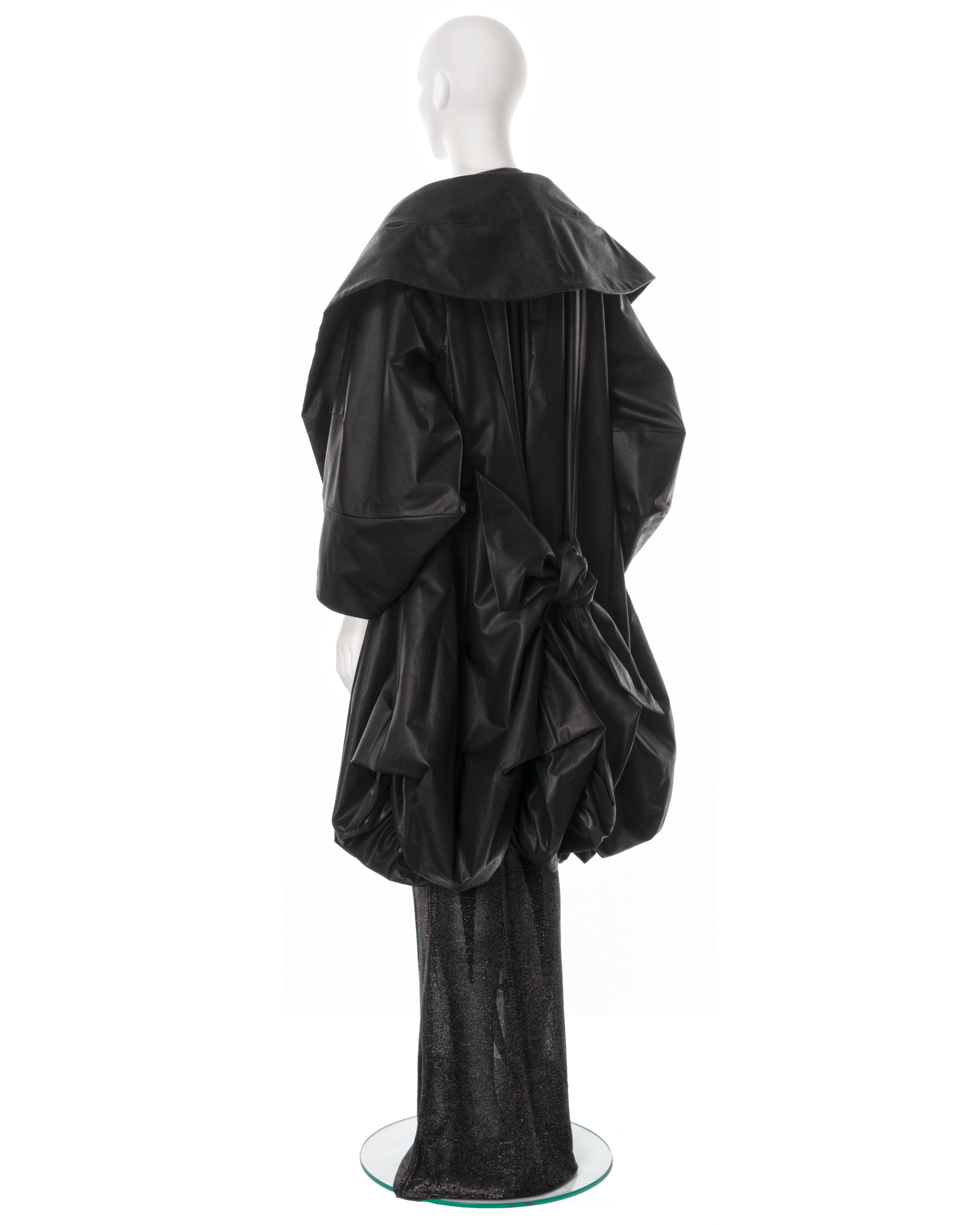 Christian Dior by John Galliano black lurex evening dress and coat, ss 1999 For Sale 13