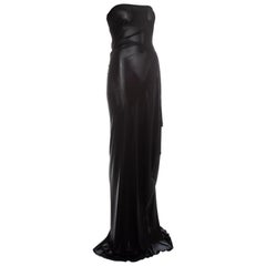 Christian Dior by John Galliano black lycra twisted maxi dress, resort 2007