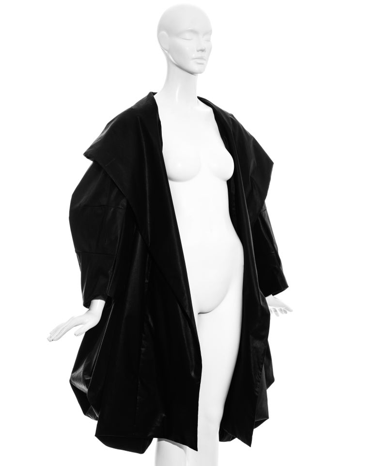 Christian Dior by John Galliano black silk bustled opera coat, ss 1999 ...