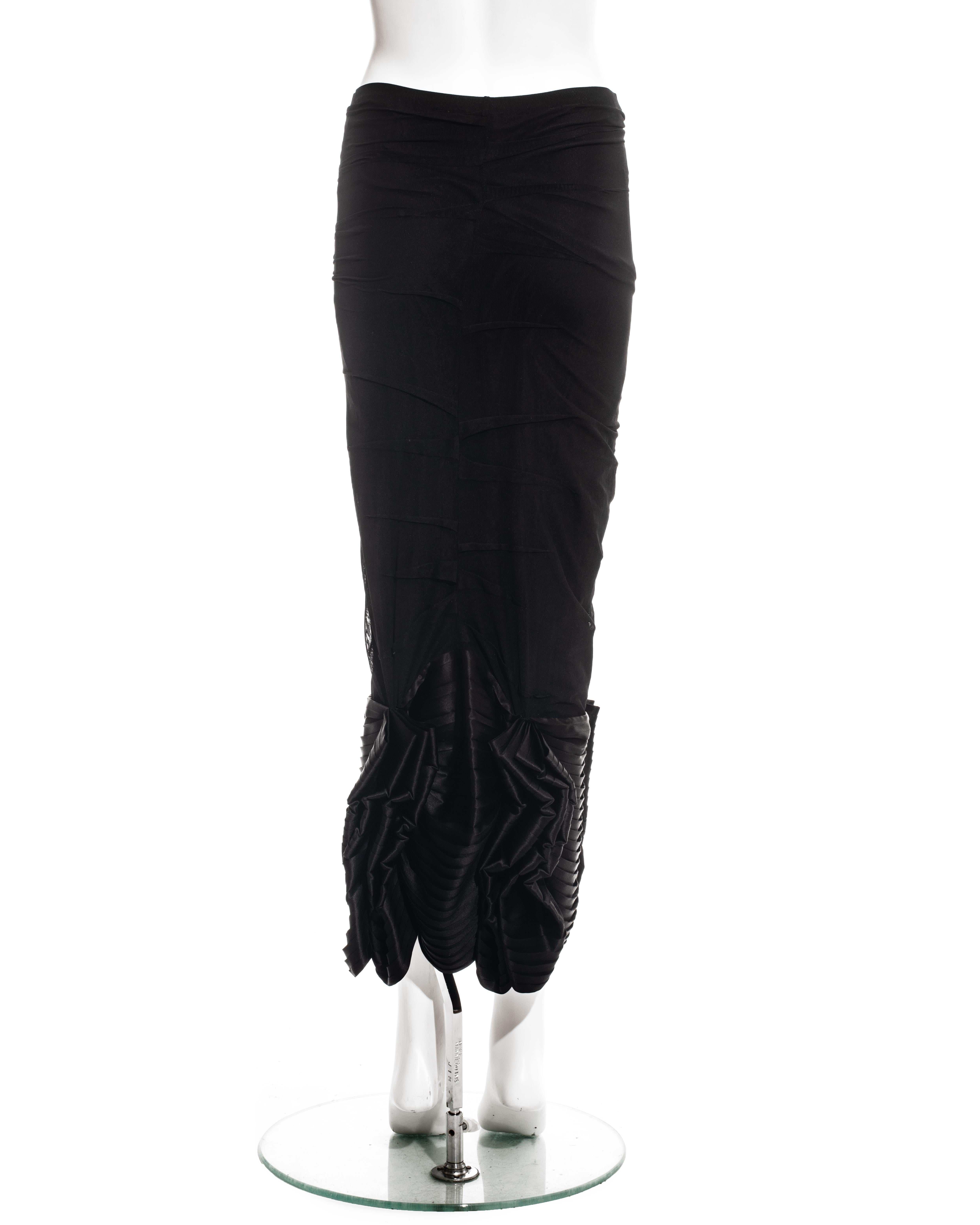 Christian Dior by John Galliano black silk fishtail skirt, ss 2003 In Excellent Condition In London, GB