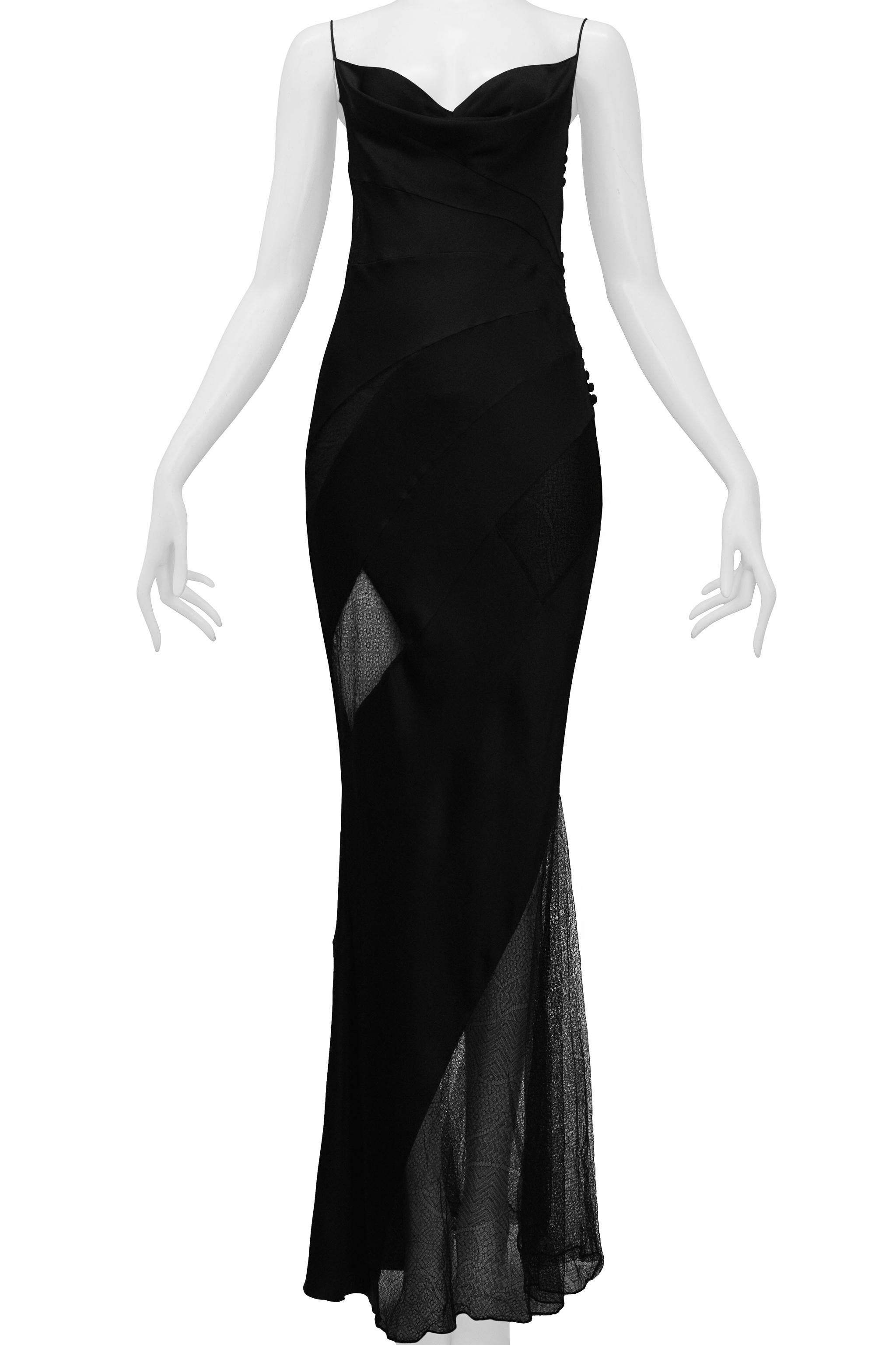 Christian Dior Black Maxi Evening Dress With White Trim And Bow at 1stDibs   white maxi evening dress black dress with white trim black dress white  bow