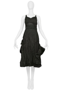 Christian Dior By John Galliano Black Taffeta "Hobo" Party Dress
