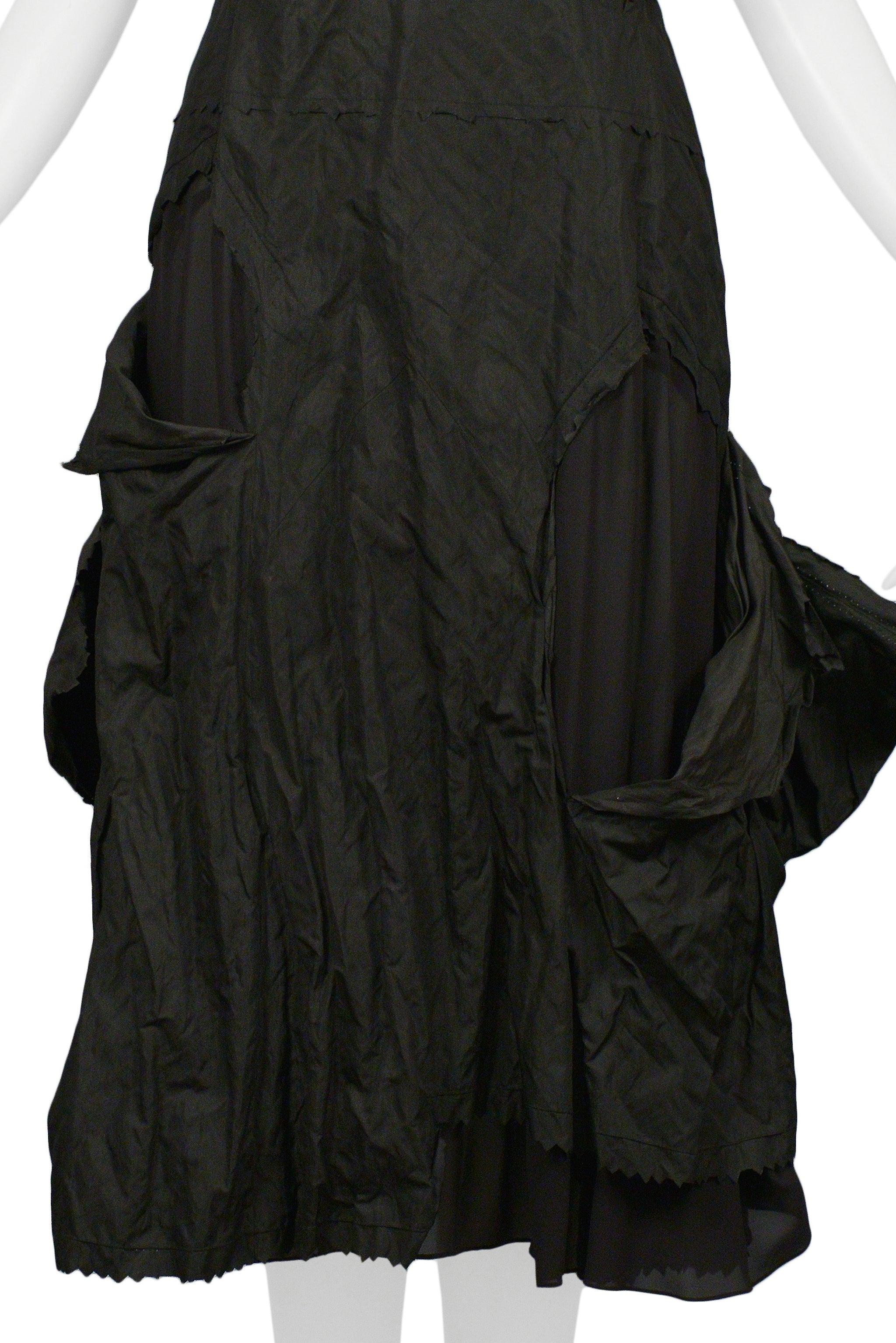 Christian Dior By John Galliano - Robe de soirée « Hobo » en taffetas noir  Excellent état - En vente à Los Angeles, CA