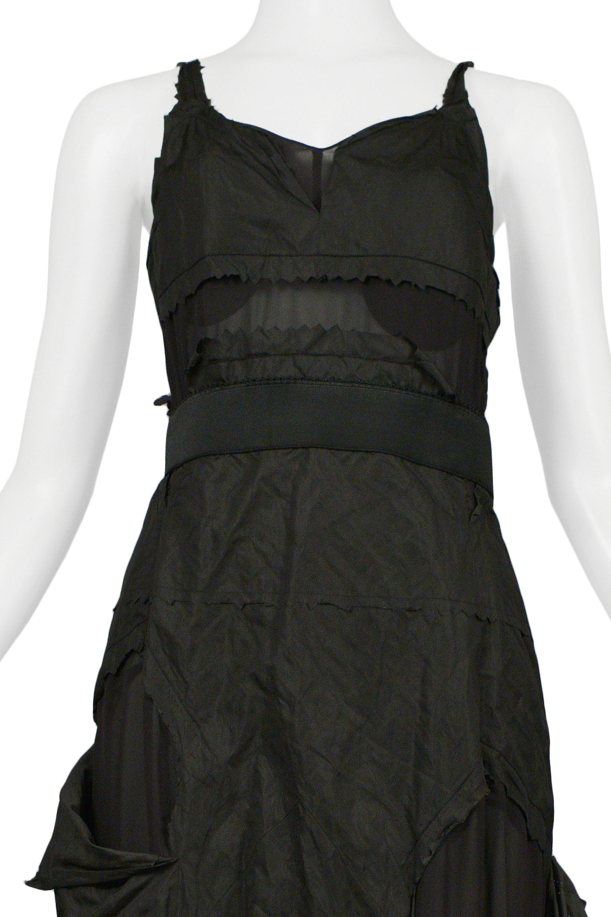 Christian Dior By John Galliano - Robe de soirée « Hobo » en taffetas noir  en vente 1