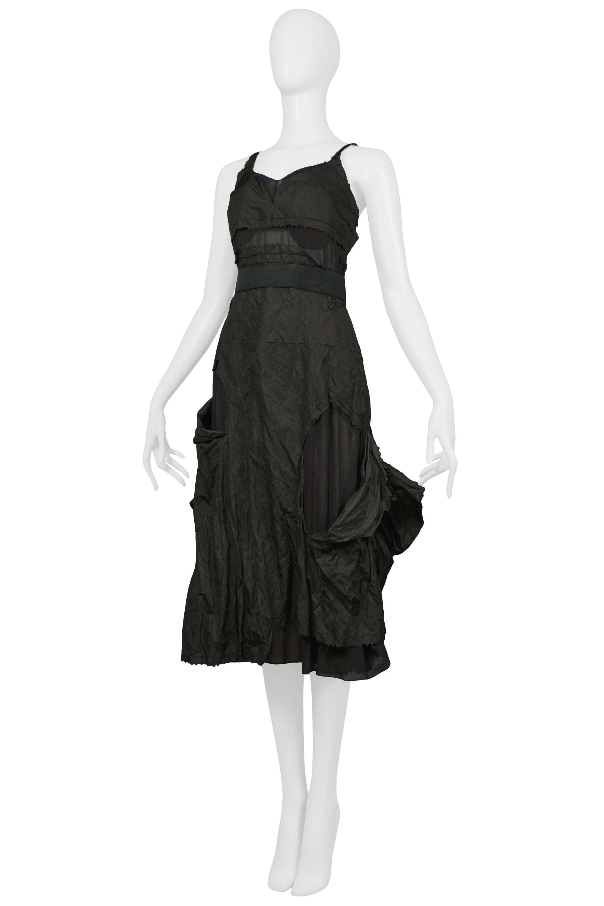 Christian Dior By John Galliano - Robe de soirée « Hobo » en taffetas noir  en vente 2