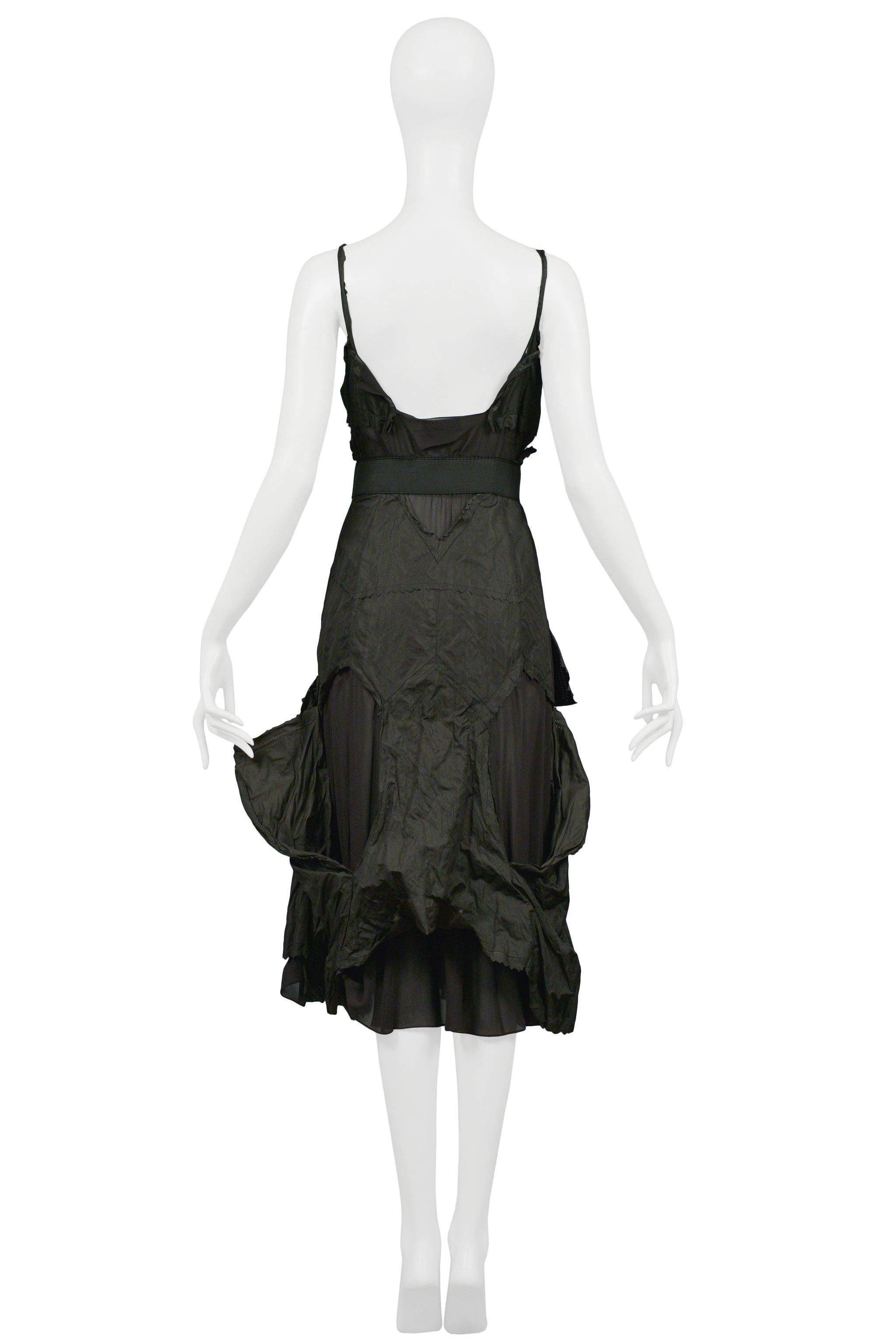 Christian Dior By John Galliano - Robe de soirée « Hobo » en taffetas noir  en vente 3
