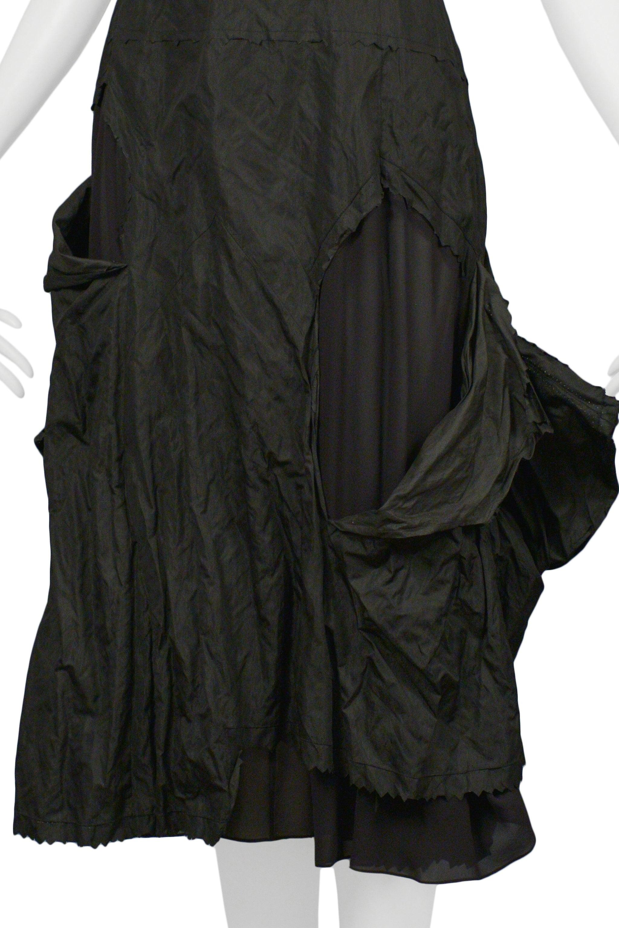 Christian Dior By John Galliano - Robe de soirée « Hobo » en taffetas noir  en vente 4