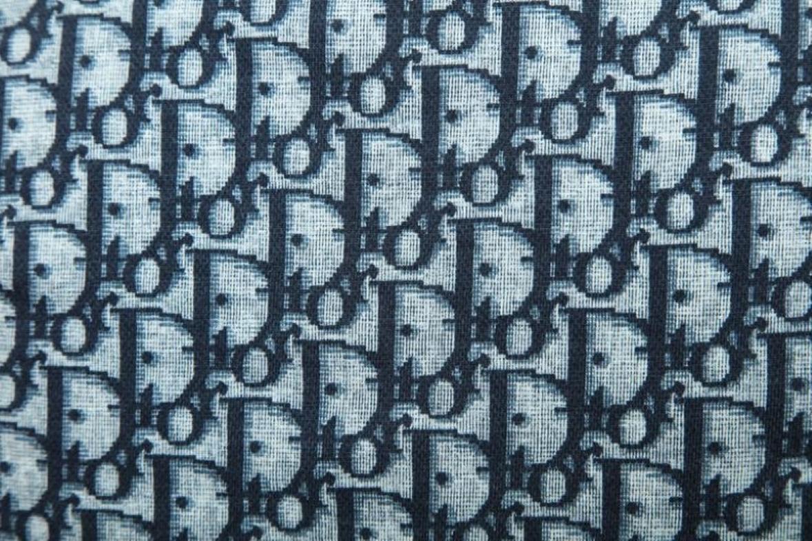 Christian Dior By John Galliano Camiseta Logo Trotter Azul en venta 1