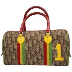 Christian Dior by John Galliano Boston Bag - rasta collection