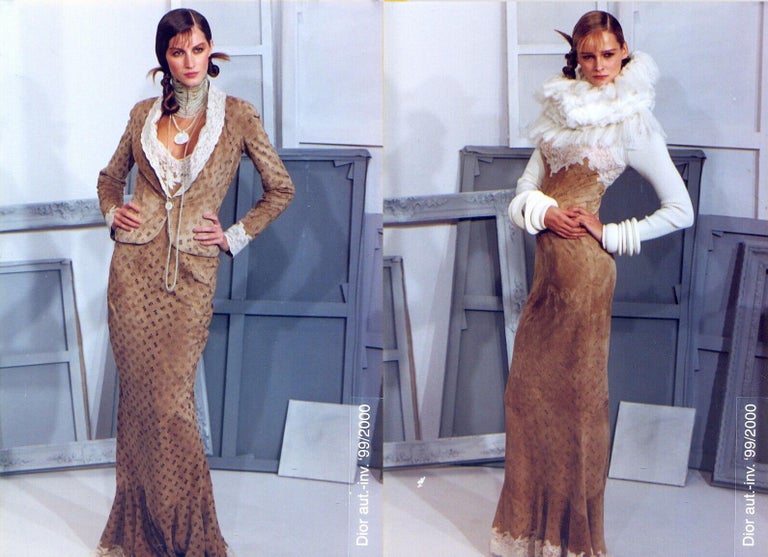 1996-97 – John Galliano, Suede dress