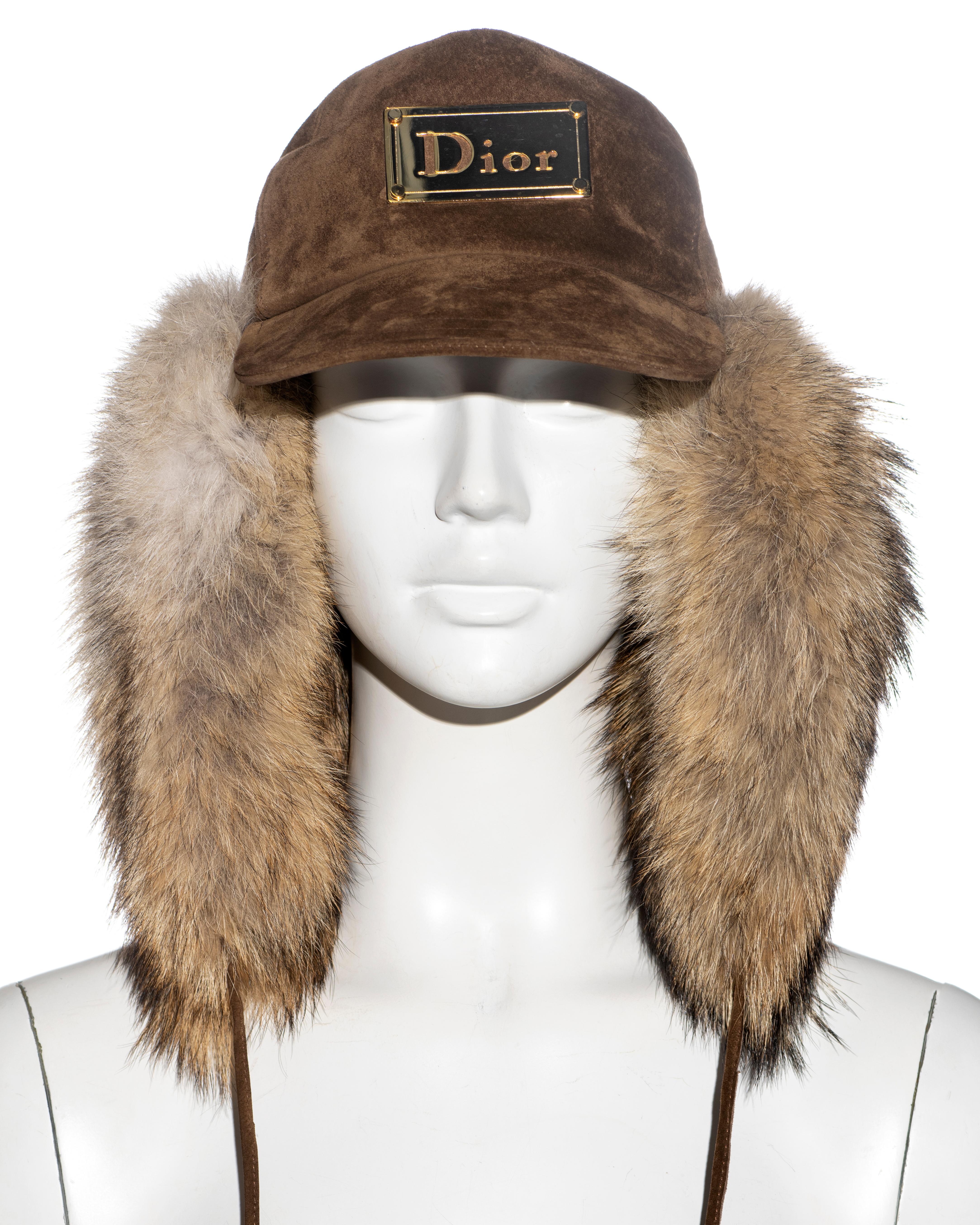 dior fur hat