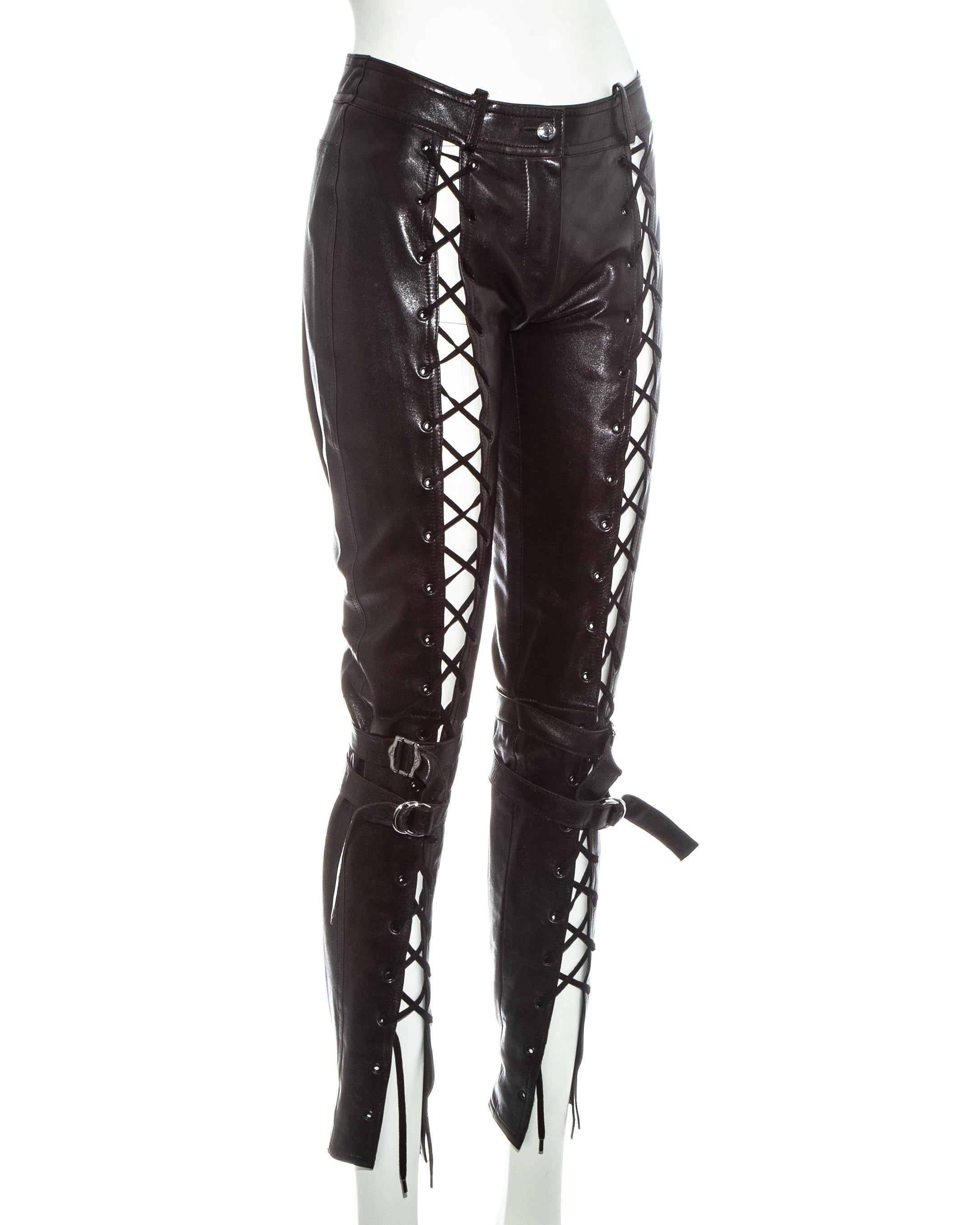 christian dior leather pants