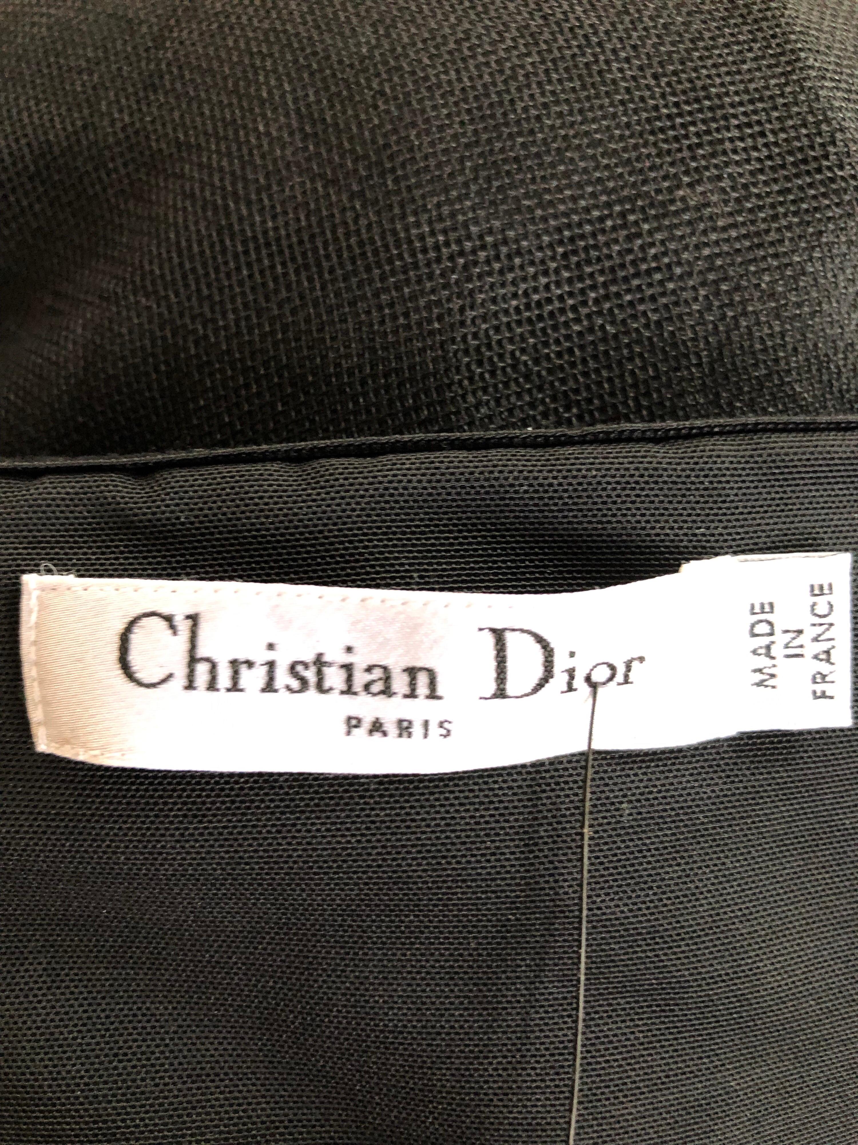 Christian Dior by John Galliano c. 2003 Embellished Black Dress 2