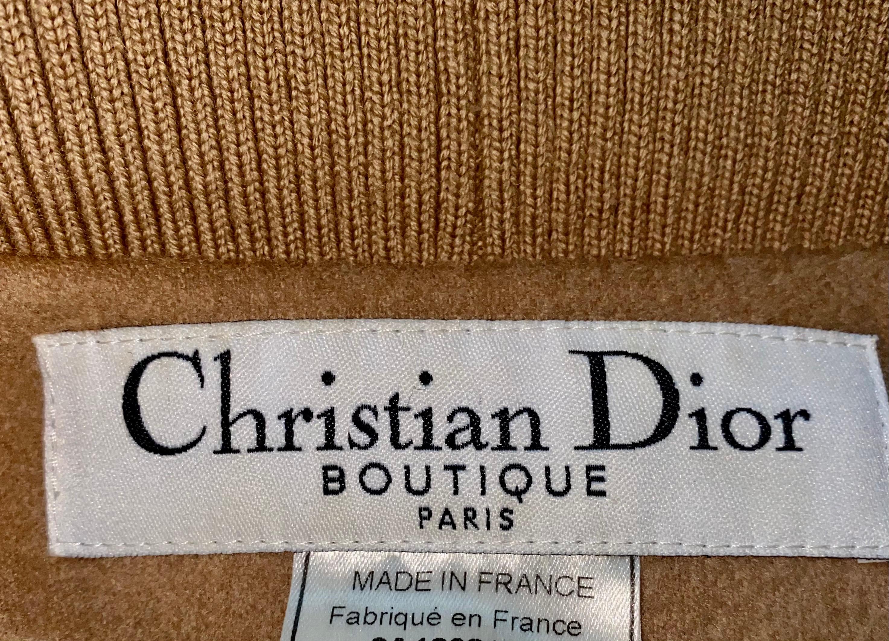 Christian Dior by John Galliano Tan Beige Camel Hair Blazer Jacket 42 In Good Condition In Switzerland, CH