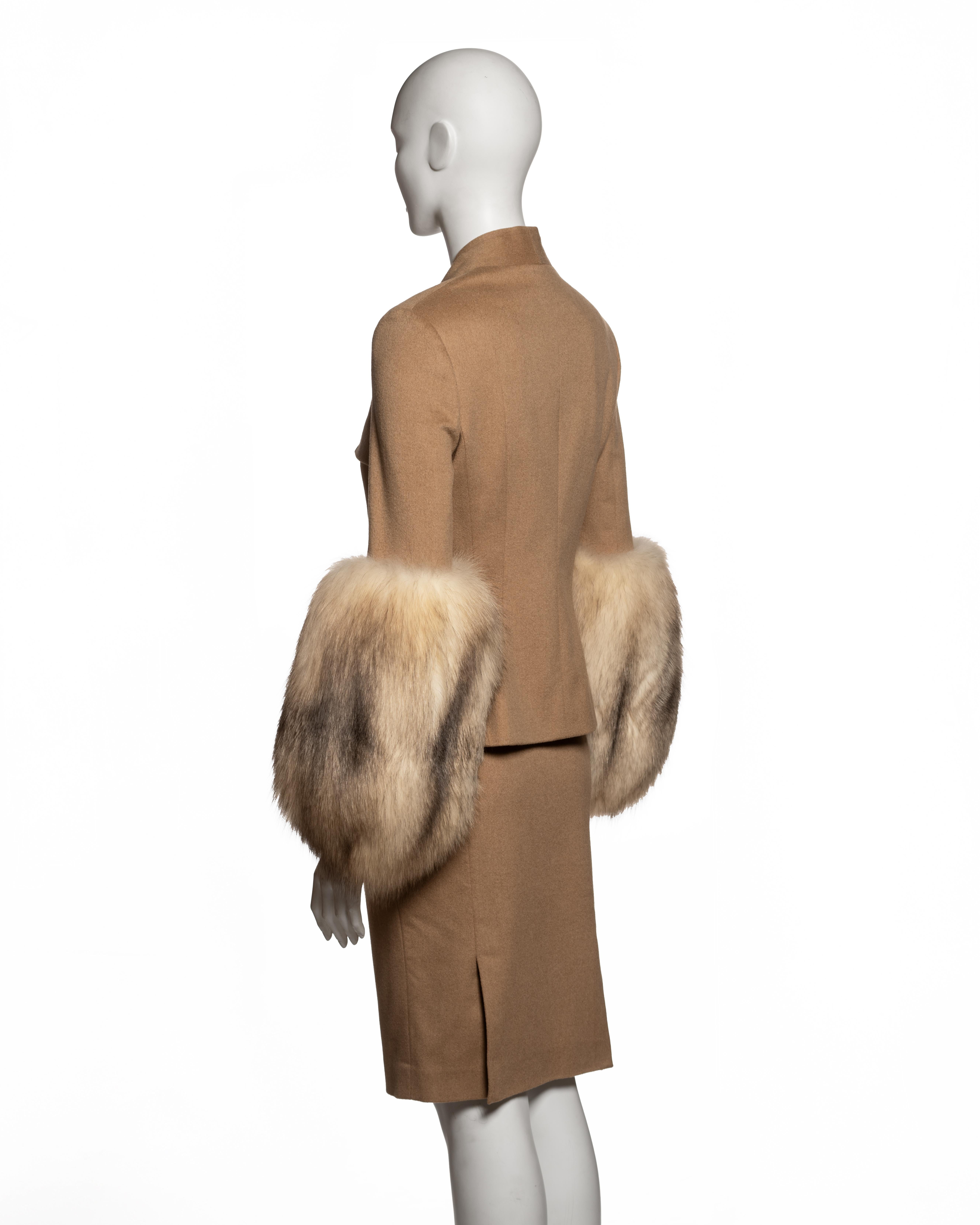 Christian Galliano for Christian Dior con polsini in pelliccia di volpe, FW 2007 in vendita 6