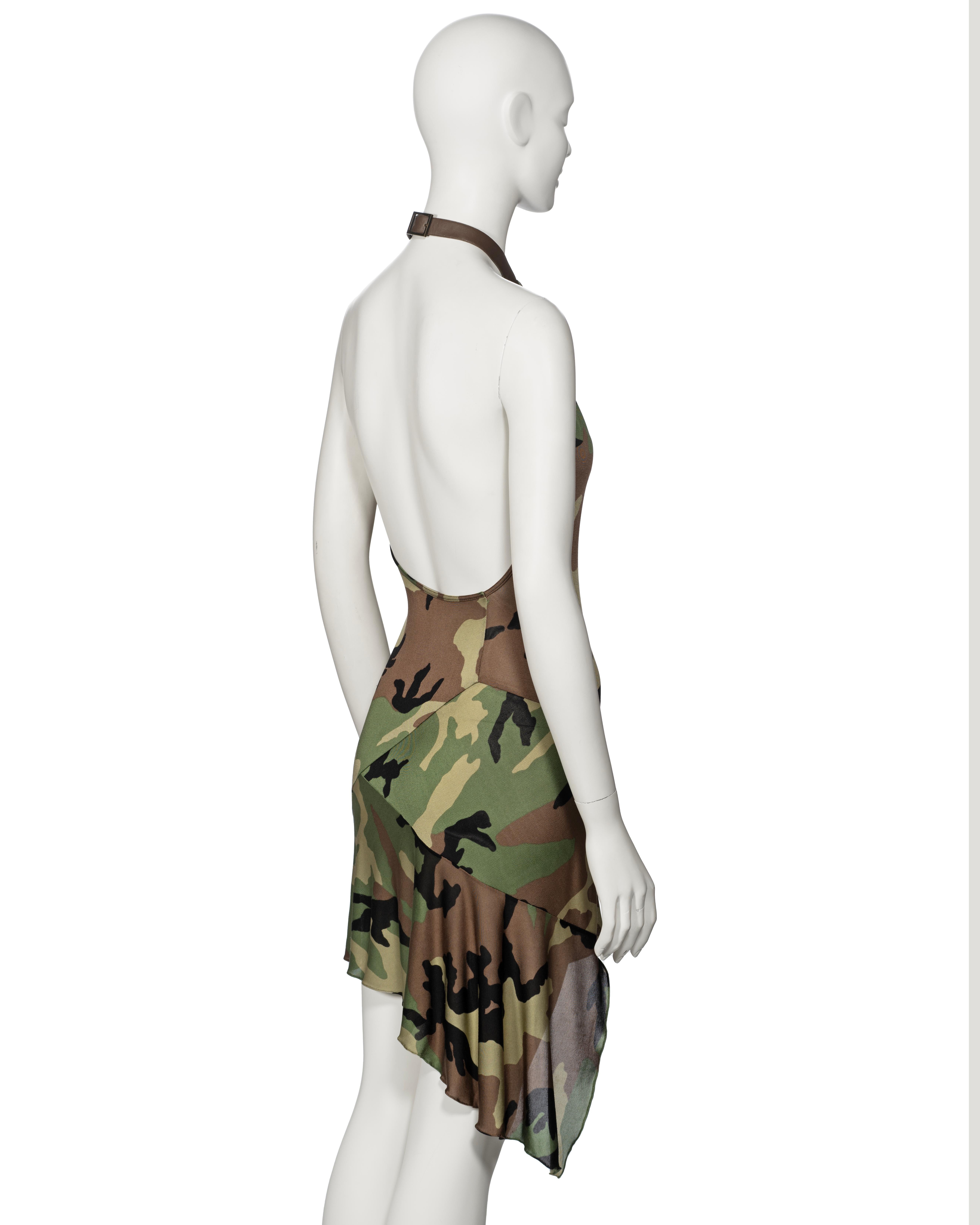 Christian Dior by John Galliano Cameo Print Silk Jersey Halter Dress, ss 2001 For Sale 3