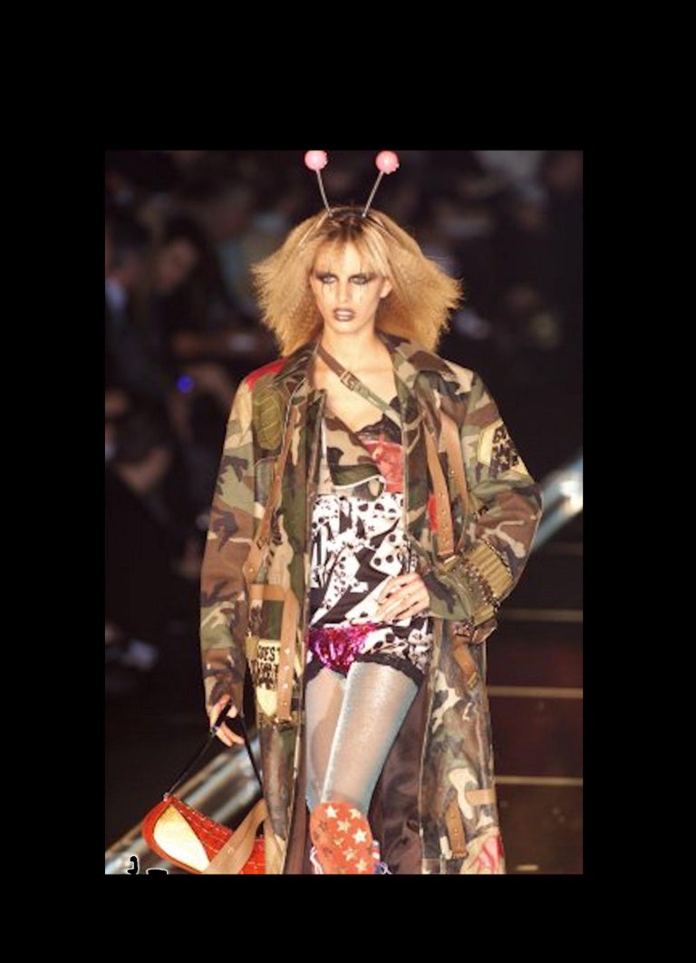 Christian Dior by John Galliano Camouflage Leather Cropped Military ...