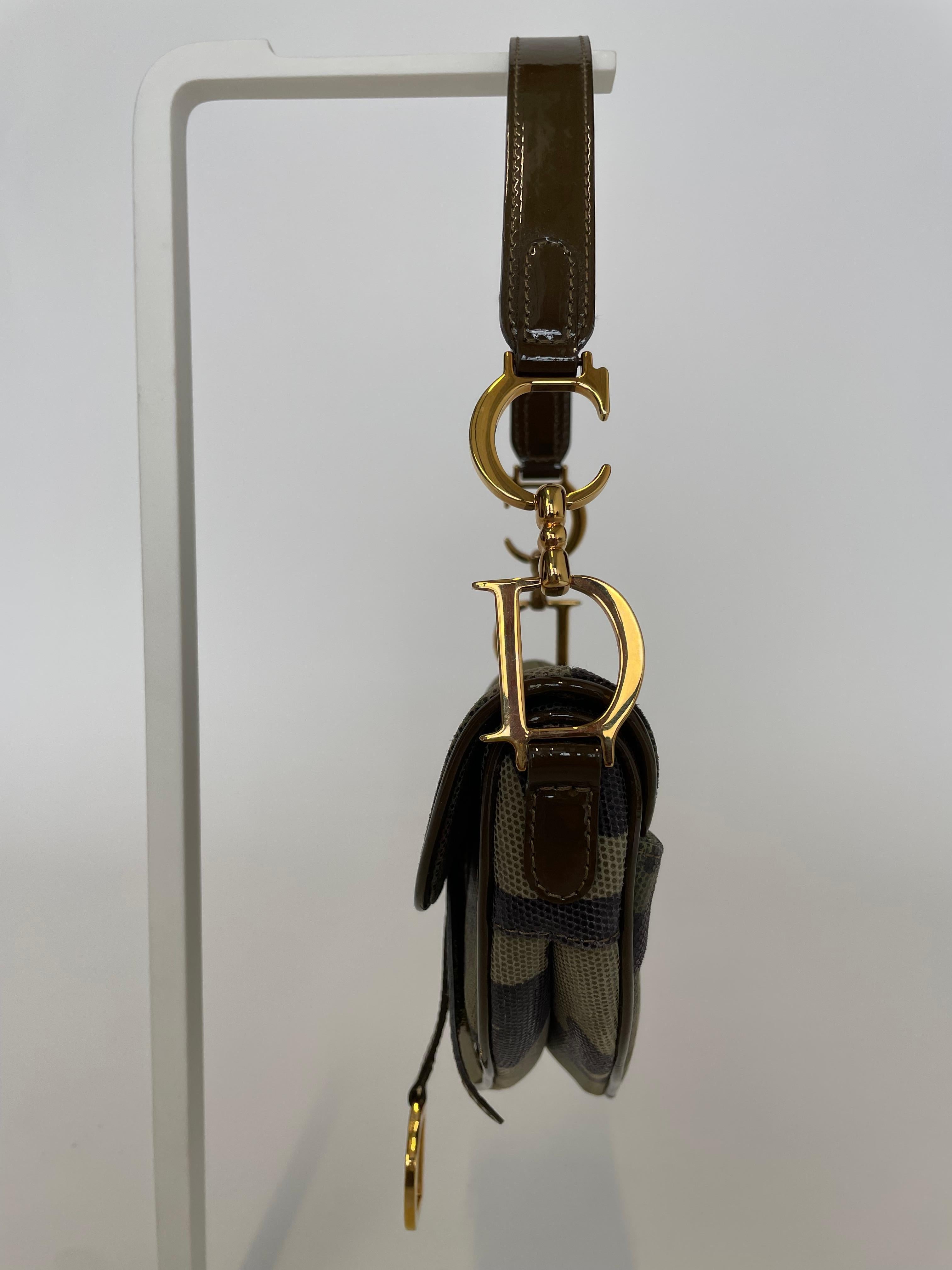 Rare Christian Dior By John Galliano Camouflage Saddle Bag, Spring-Summer 2001 2