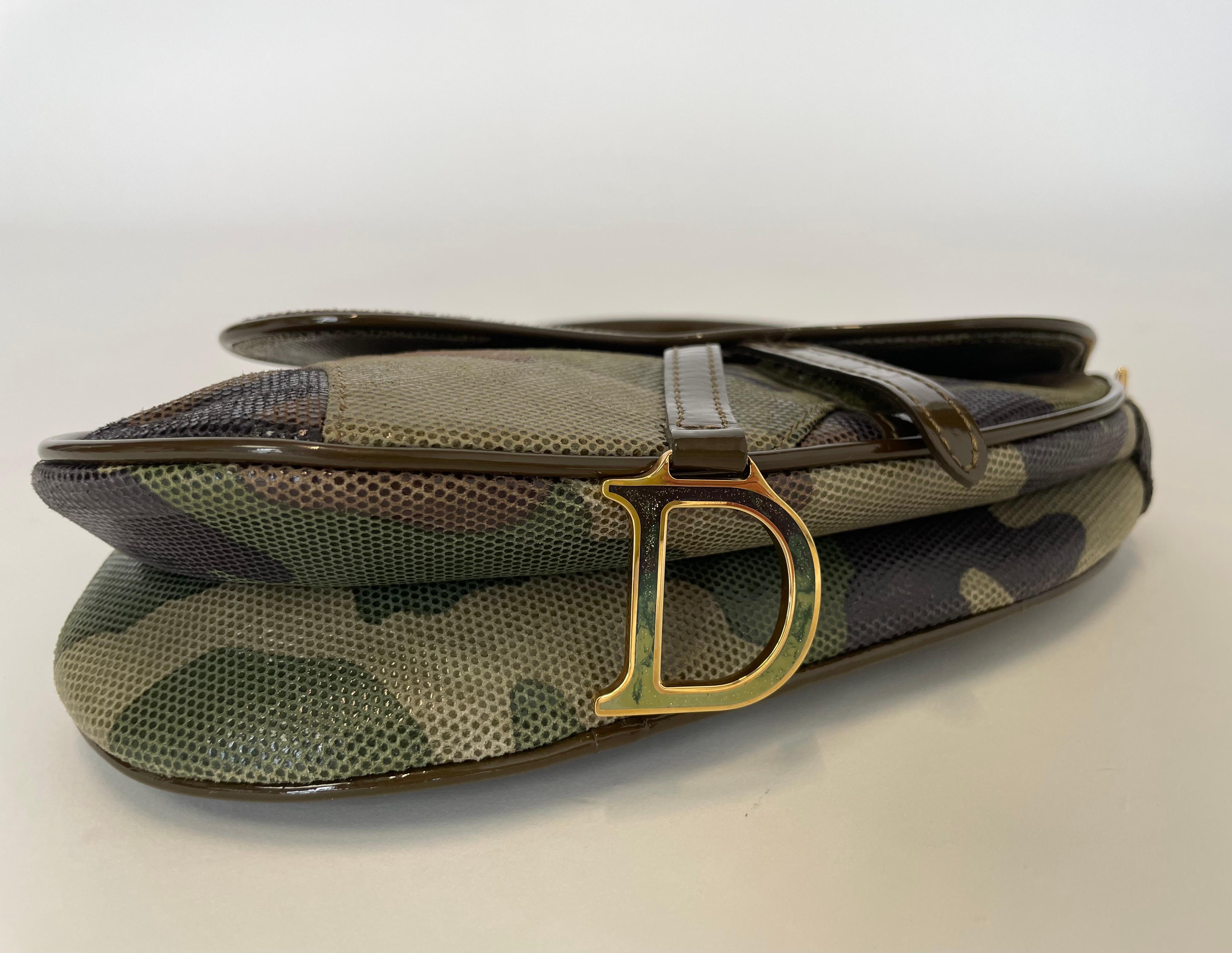 Rare Christian Dior By John Galliano Camouflage Saddle Bag, Spring-Summer 2001 5