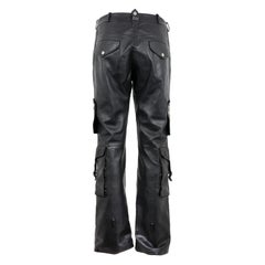 Christian Dior by John Galliano cargo leather pants