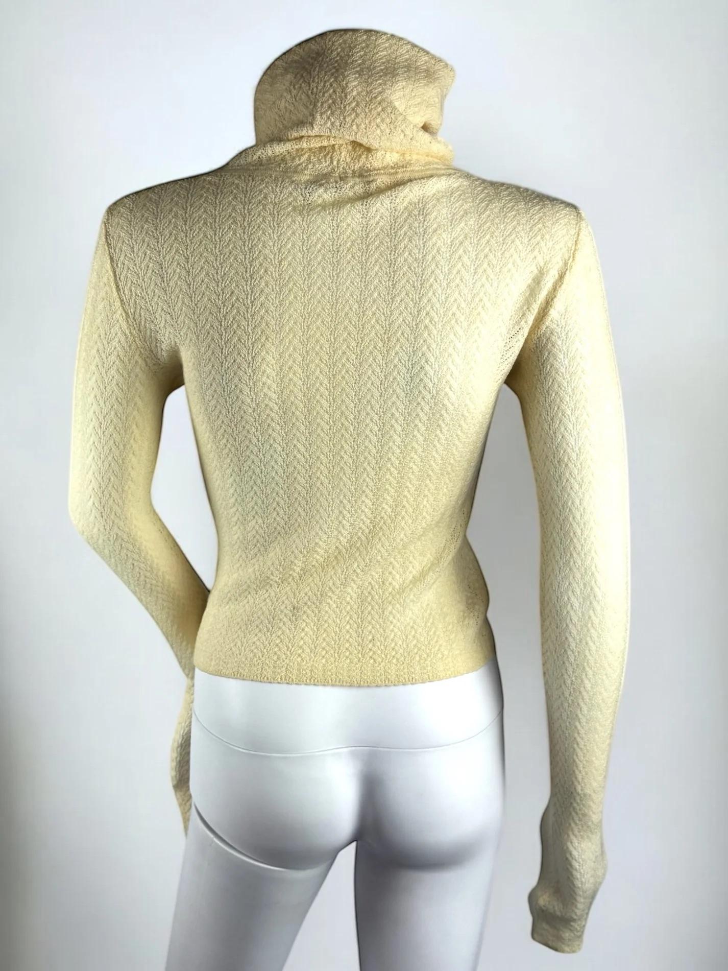 Christian Dior by John Galliano Chevron Knit Jumper, FW 1998 In Good Condition For Sale In Marlborough, GB
