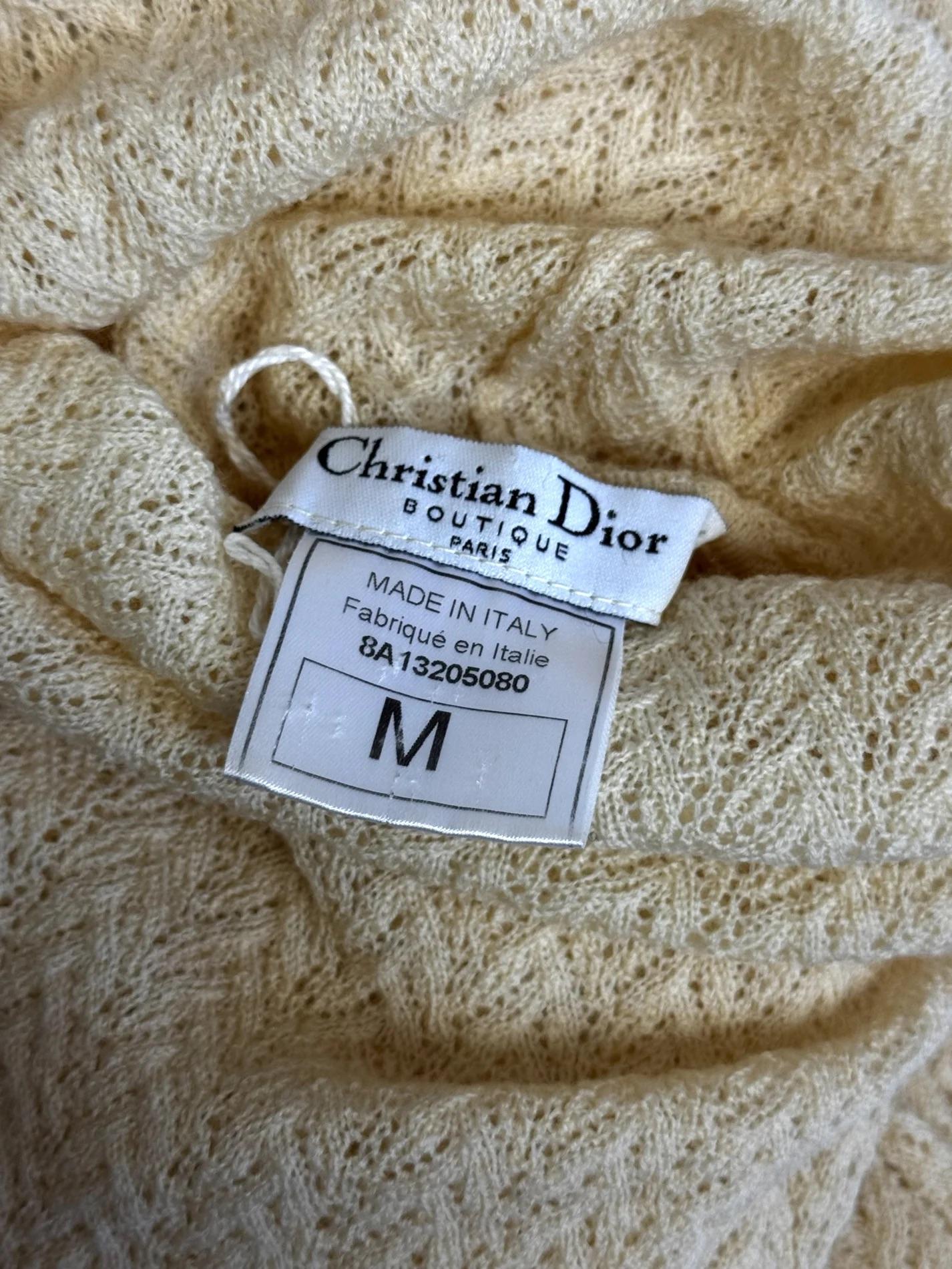 Christian Dior by John Galliano Chevron Knit Jumper, FW 1998 For Sale 2
