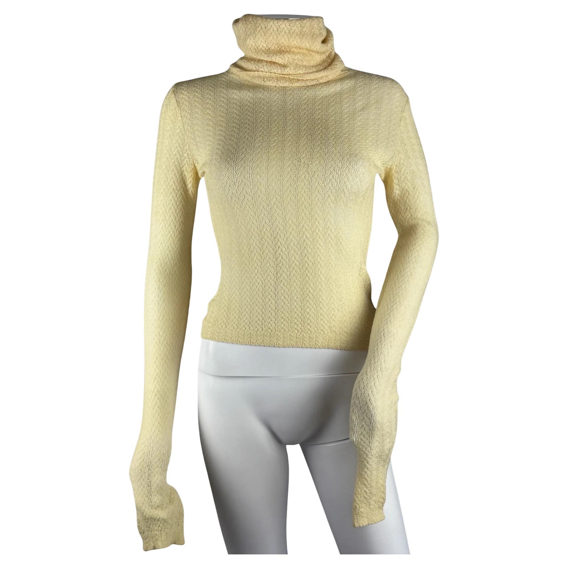 Christian Dior by John Galliano Chevron Knit Jumper, FW 1998 For Sale