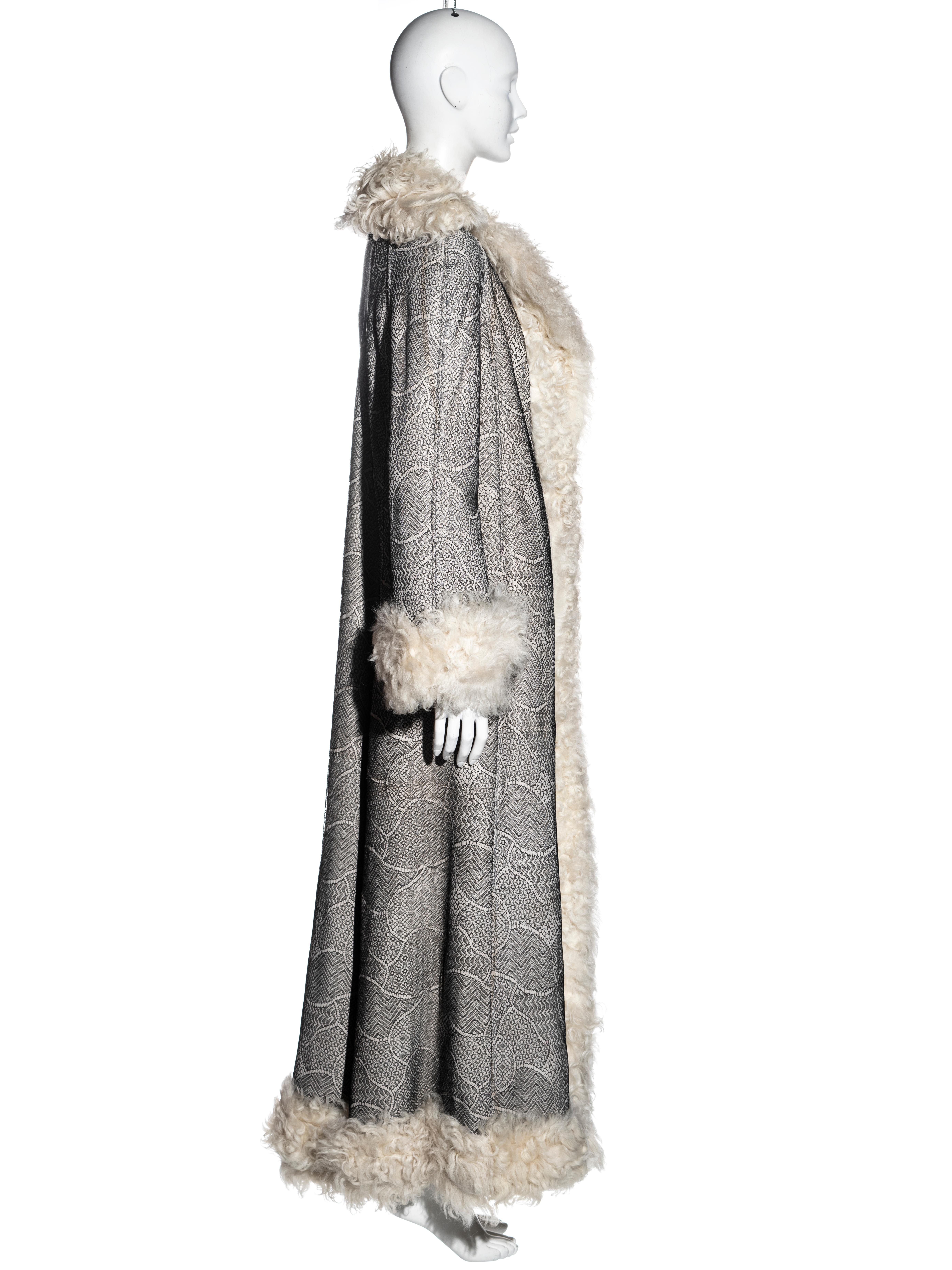 Christian Dior by John Galliano cream Persian lamb and lace coat, fw 2001 1