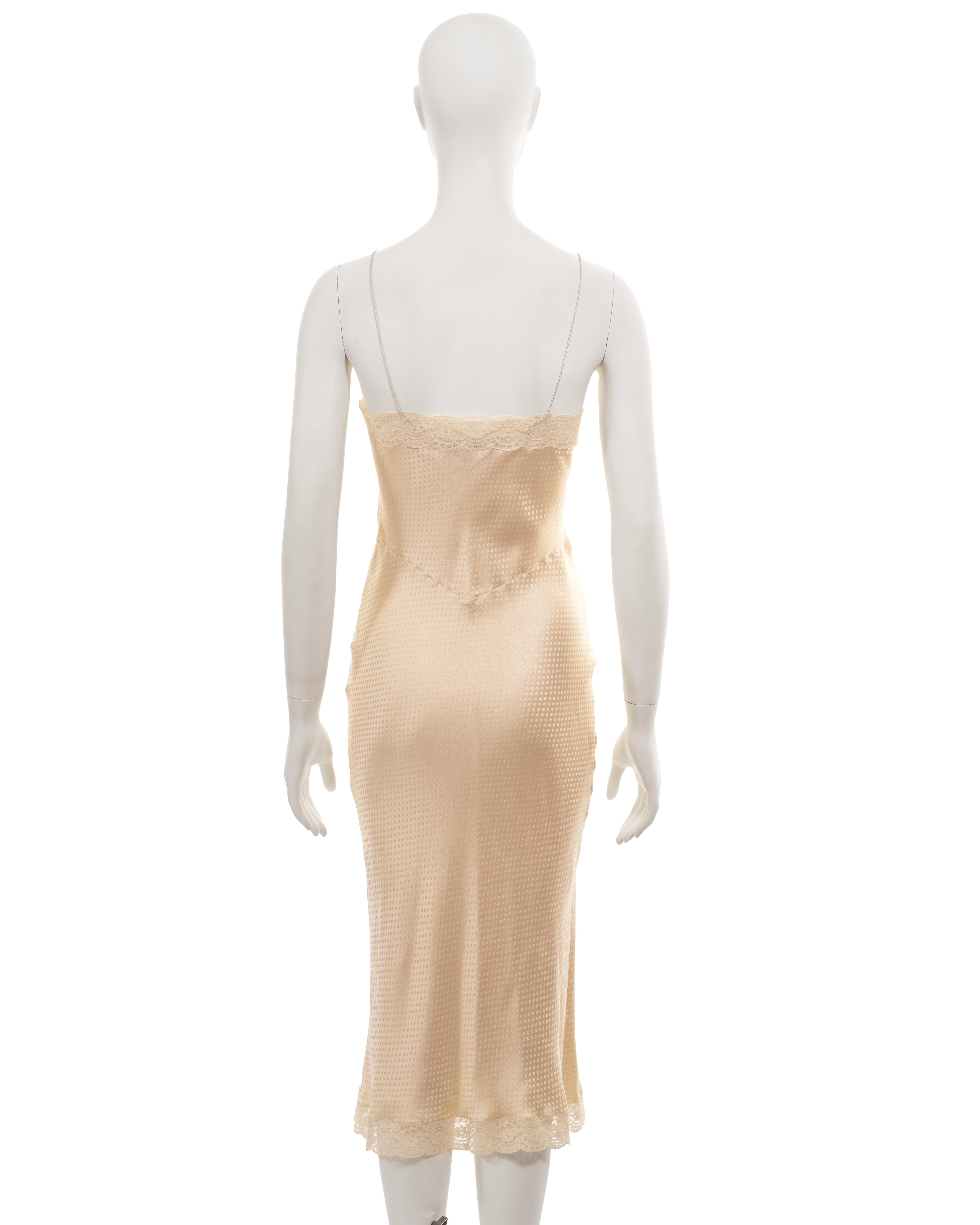 Christian Dior by John Galliano cream silk damask slip dress, ss 2005 4