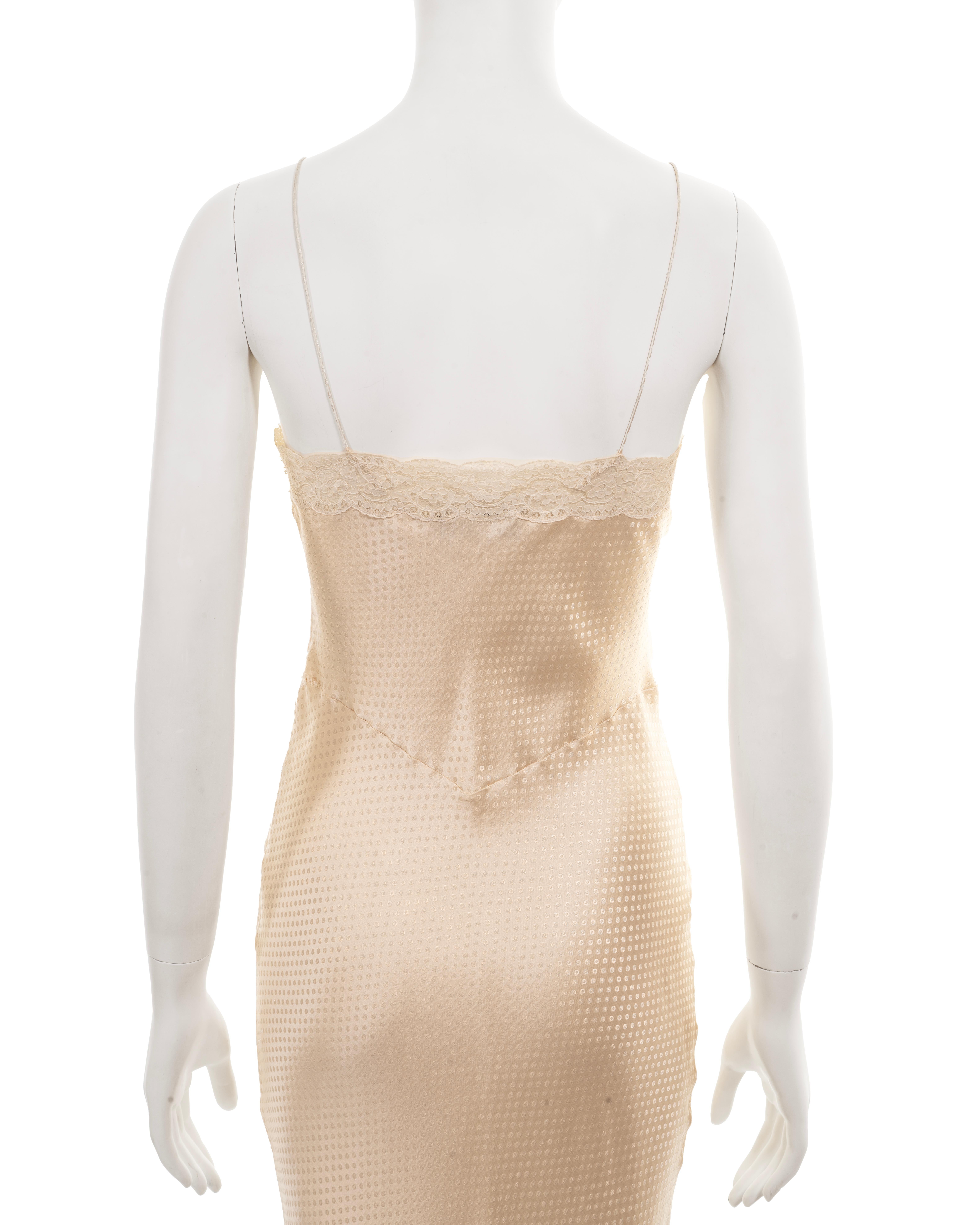 Christian Dior by John Galliano cream silk damask slip dress, ss 2005 5