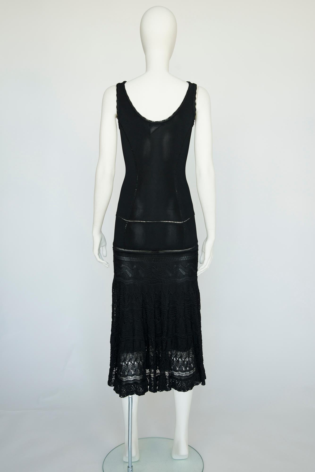 Christian Dior By John Galliano Crochet-Knit Slip Dress, Spring-Summer 1998 6