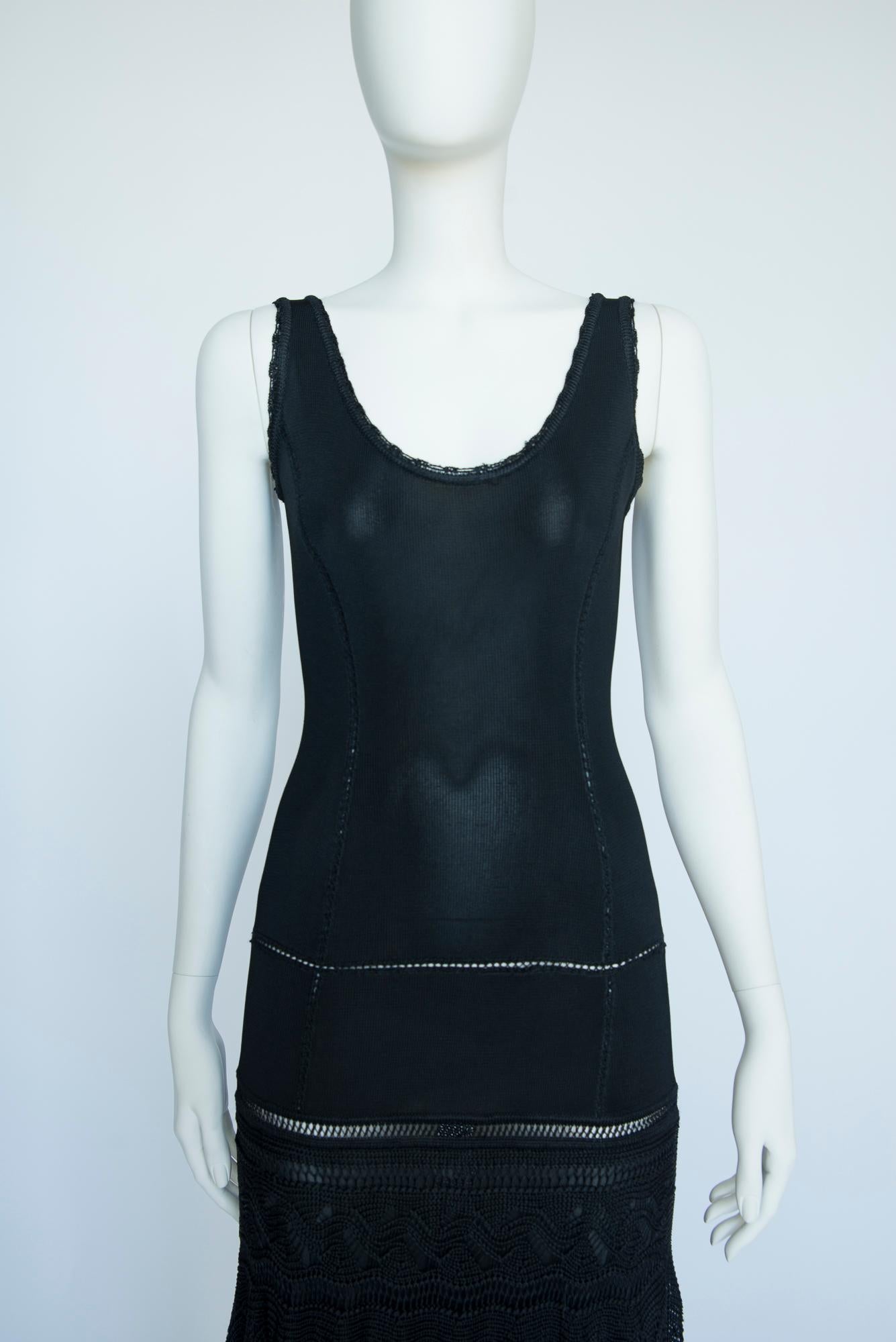 Christian Dior By John Galliano Crochet-Knit Slip Dress, Spring-Summer 1998 In Good Condition In Geneva, CH