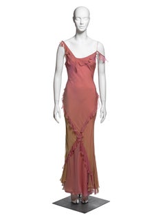 Christian Dior by John Galliano Dégradé Dyed Silk Crêpon Slip Dress, FW 2004