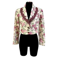 Christian Dior by John Galliano "Dior en Roses" Silk Print Jacket