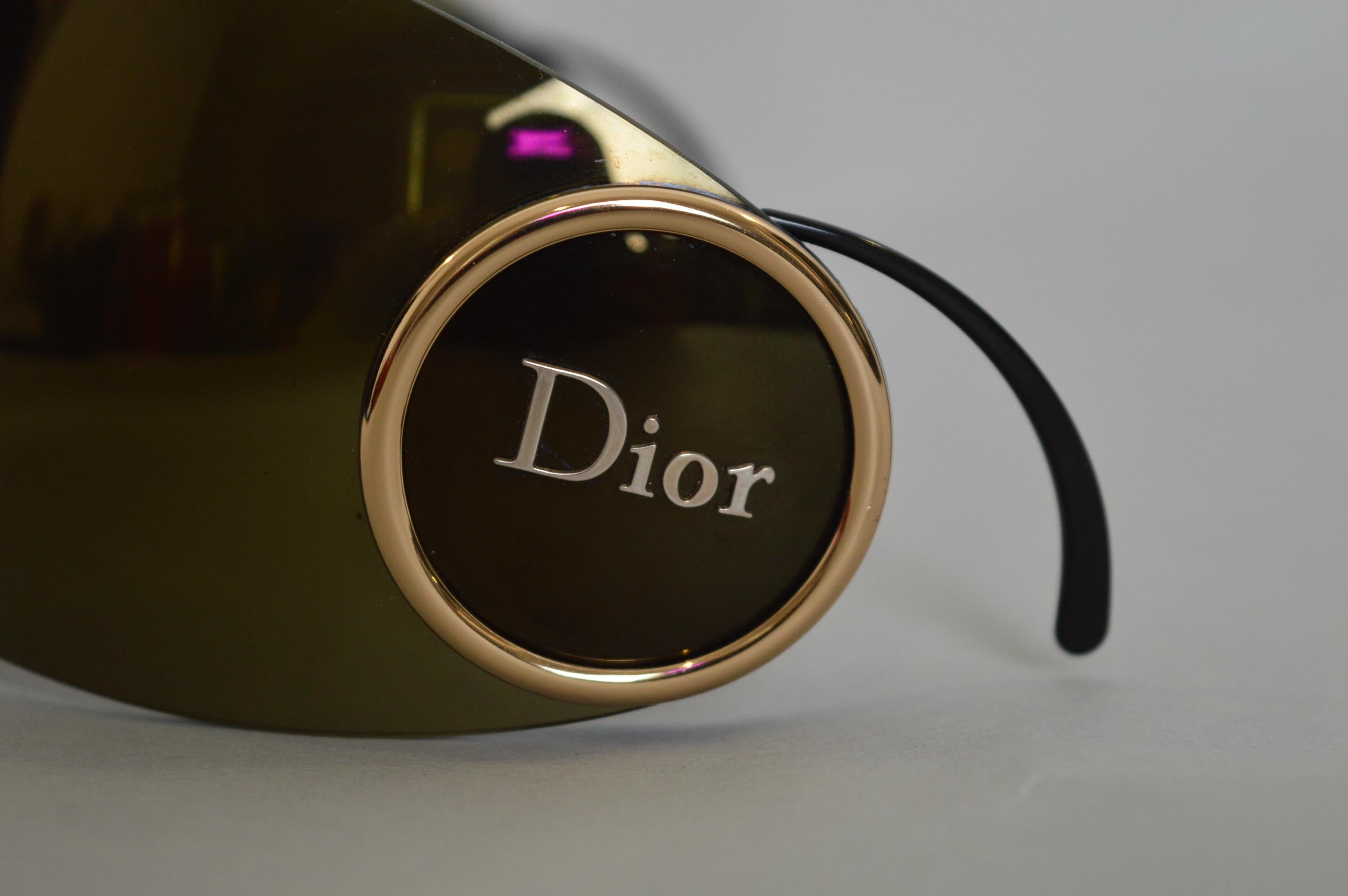 Christian Dior by John Galliano 'DIOR SPORT 2' Visor Shades Y2k Sunglasses In Good Condition In Sheffield, GB