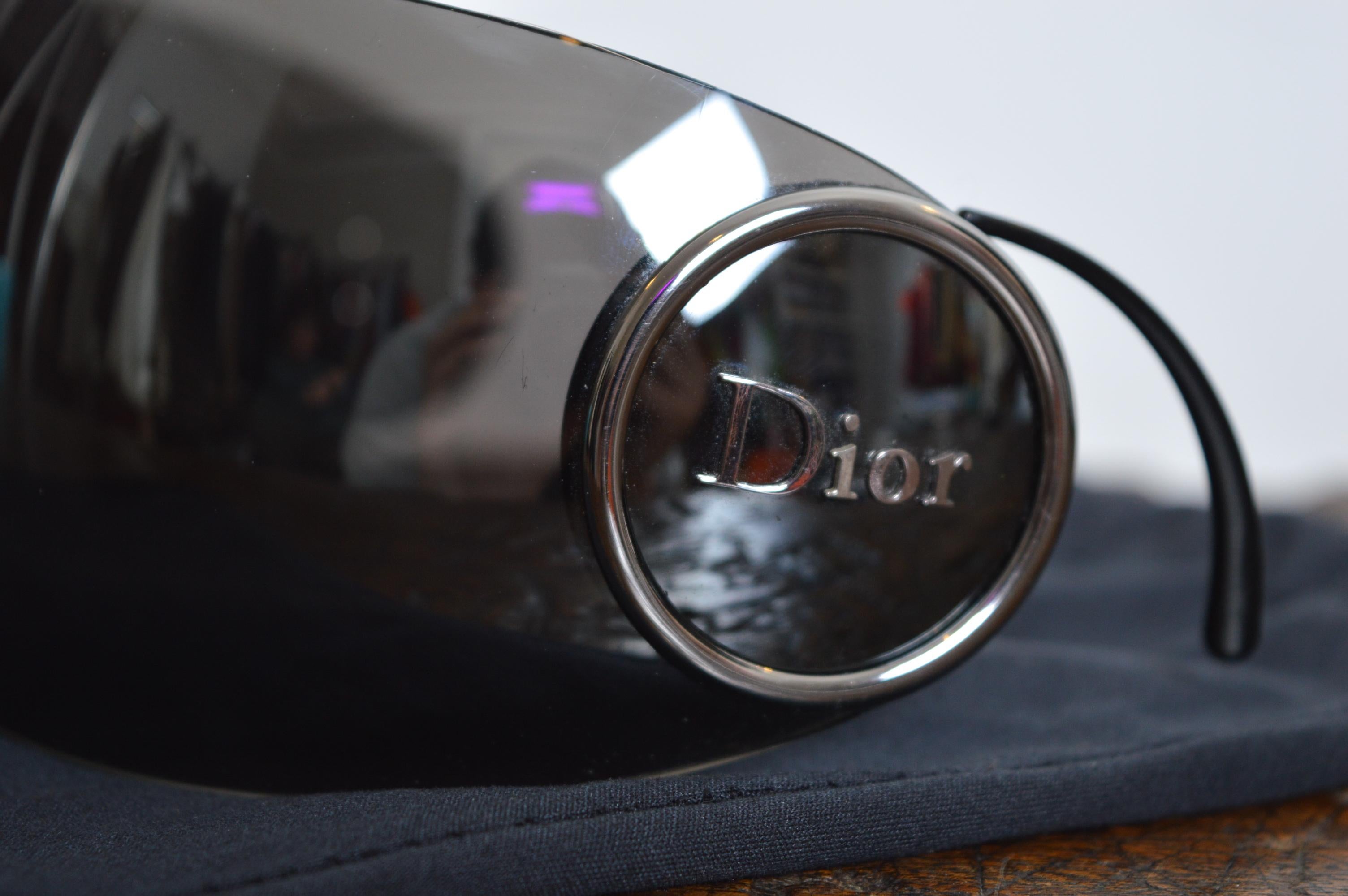 Christian Dior by John Galliano for Christian Dior 'Sport 2' Y2K Visor Sunglasses - Shades en vente 6