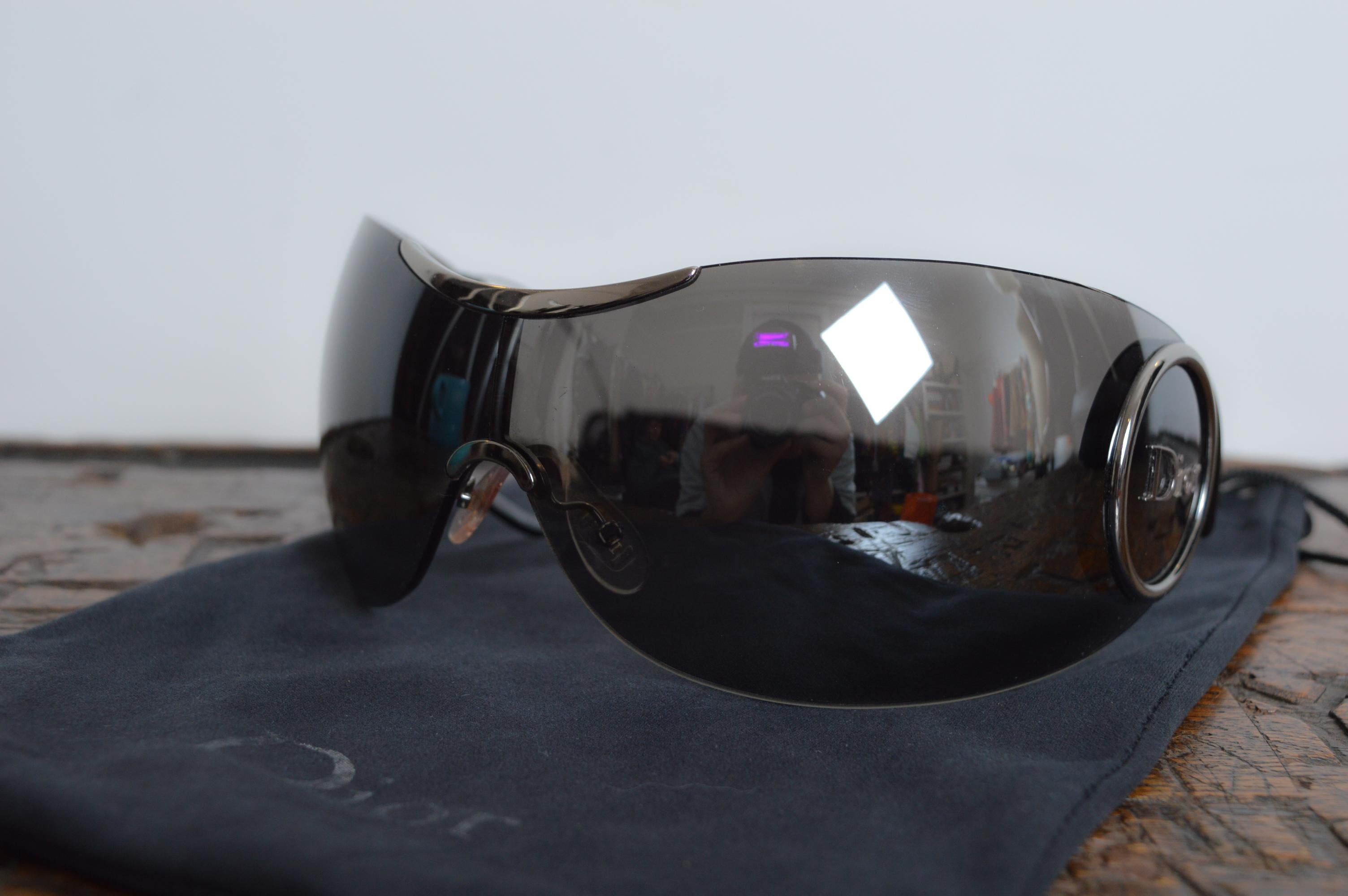 Christian Dior by John Galliano for Christian Dior 'Sport 2' Y2K Visor Sunglasses - Shades en vente 8