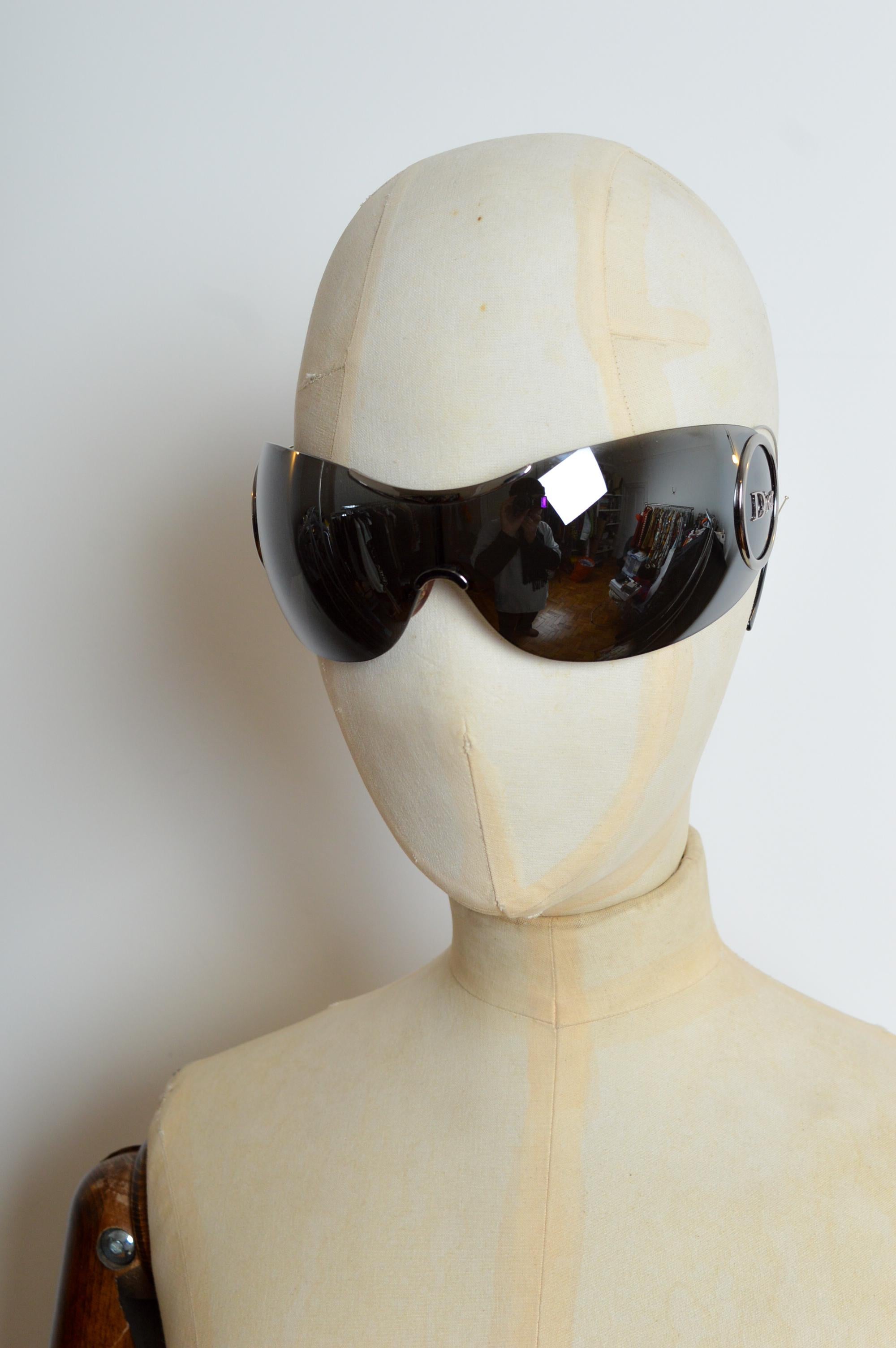 Christian Dior by John Galliano for Christian Dior 'Sport 2' Y2K Visor Sunglasses - Shades Unisexe en vente