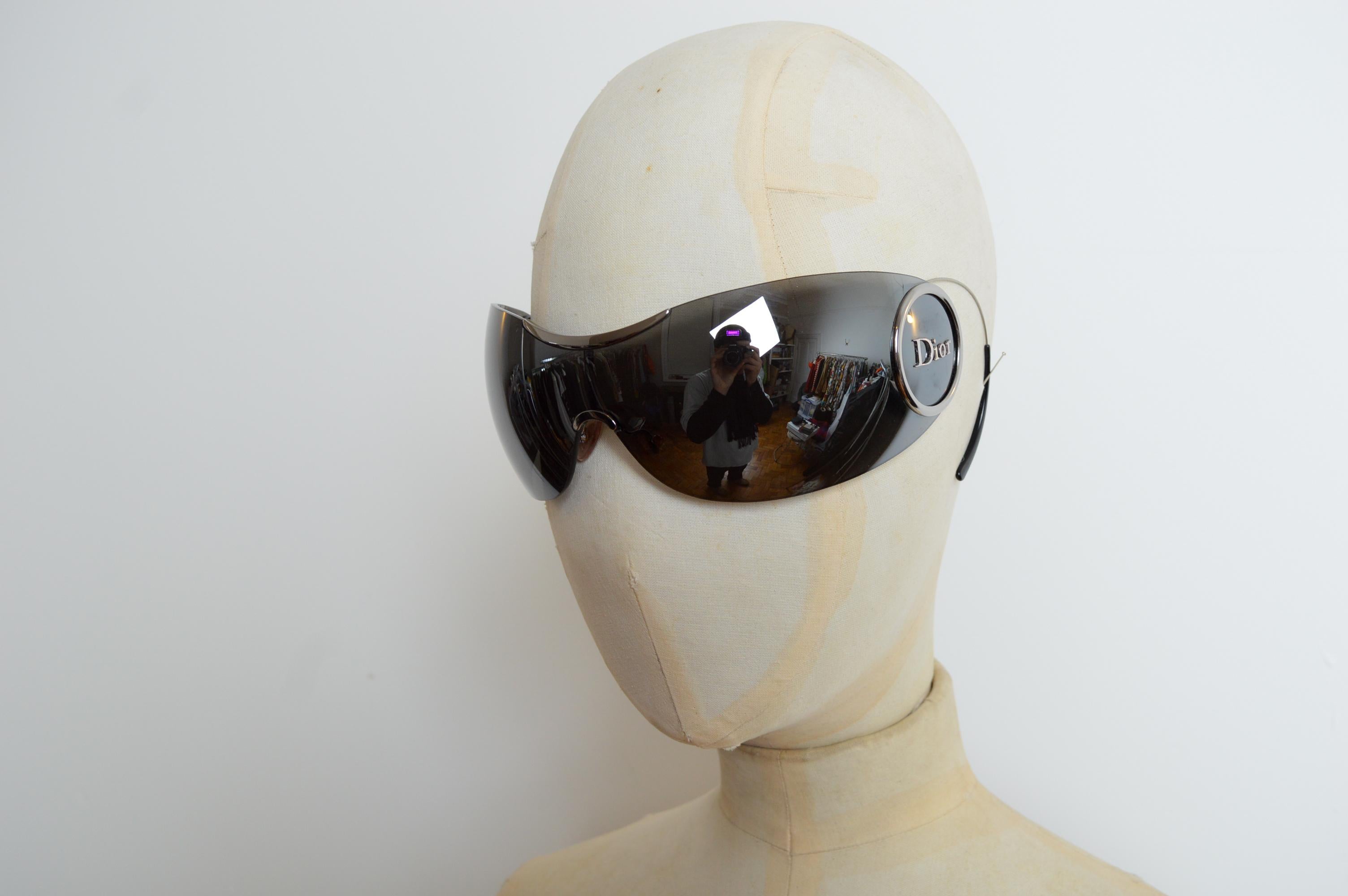 Christian Dior by John Galliano for Christian Dior 'Sport 2' Y2K Visor Sunglasses - Shades en vente 2