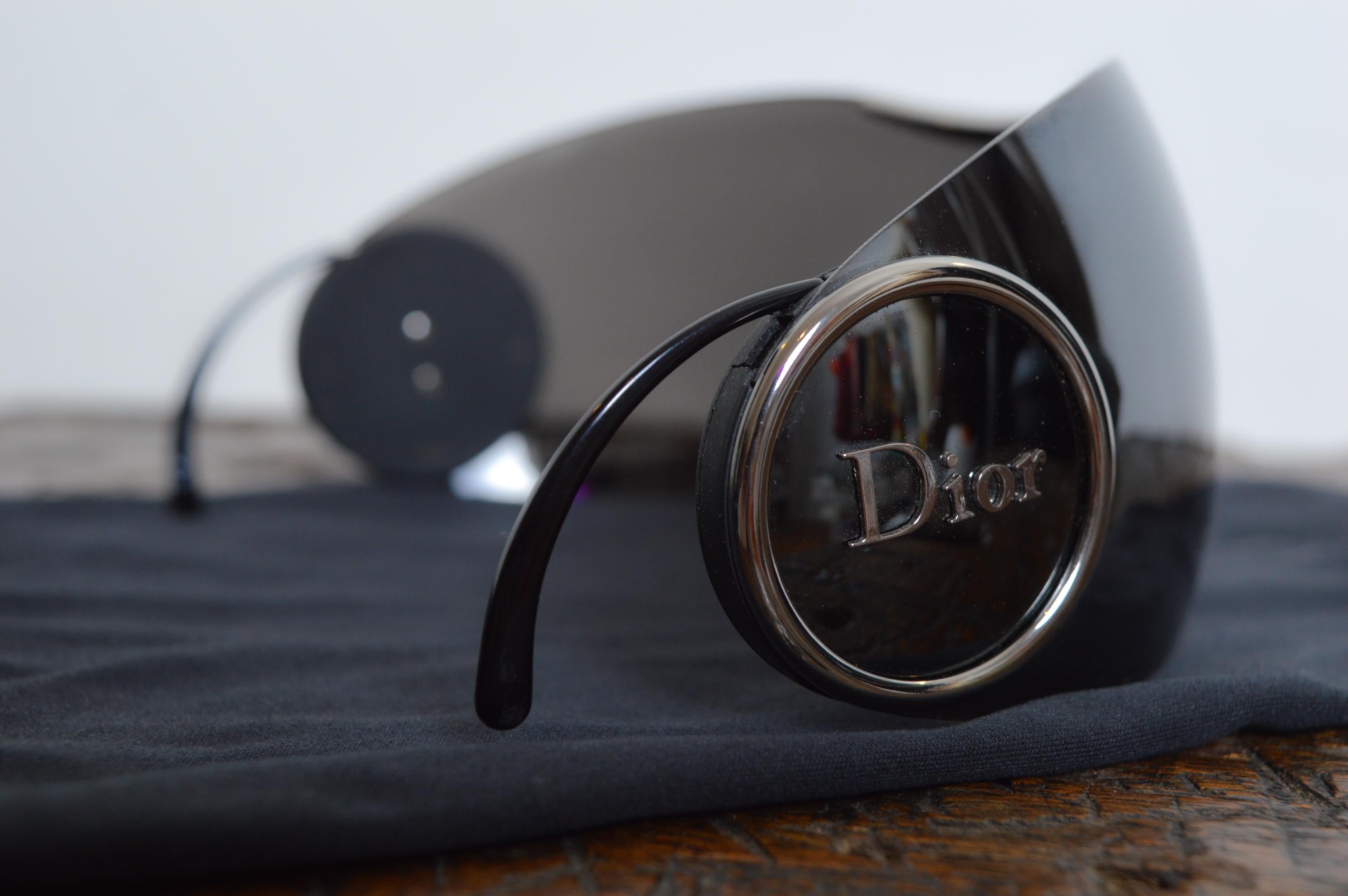 Christian Dior by John Galliano for Christian Dior 'Sport 2' Y2K Visor Sunglasses - Shades en vente 3